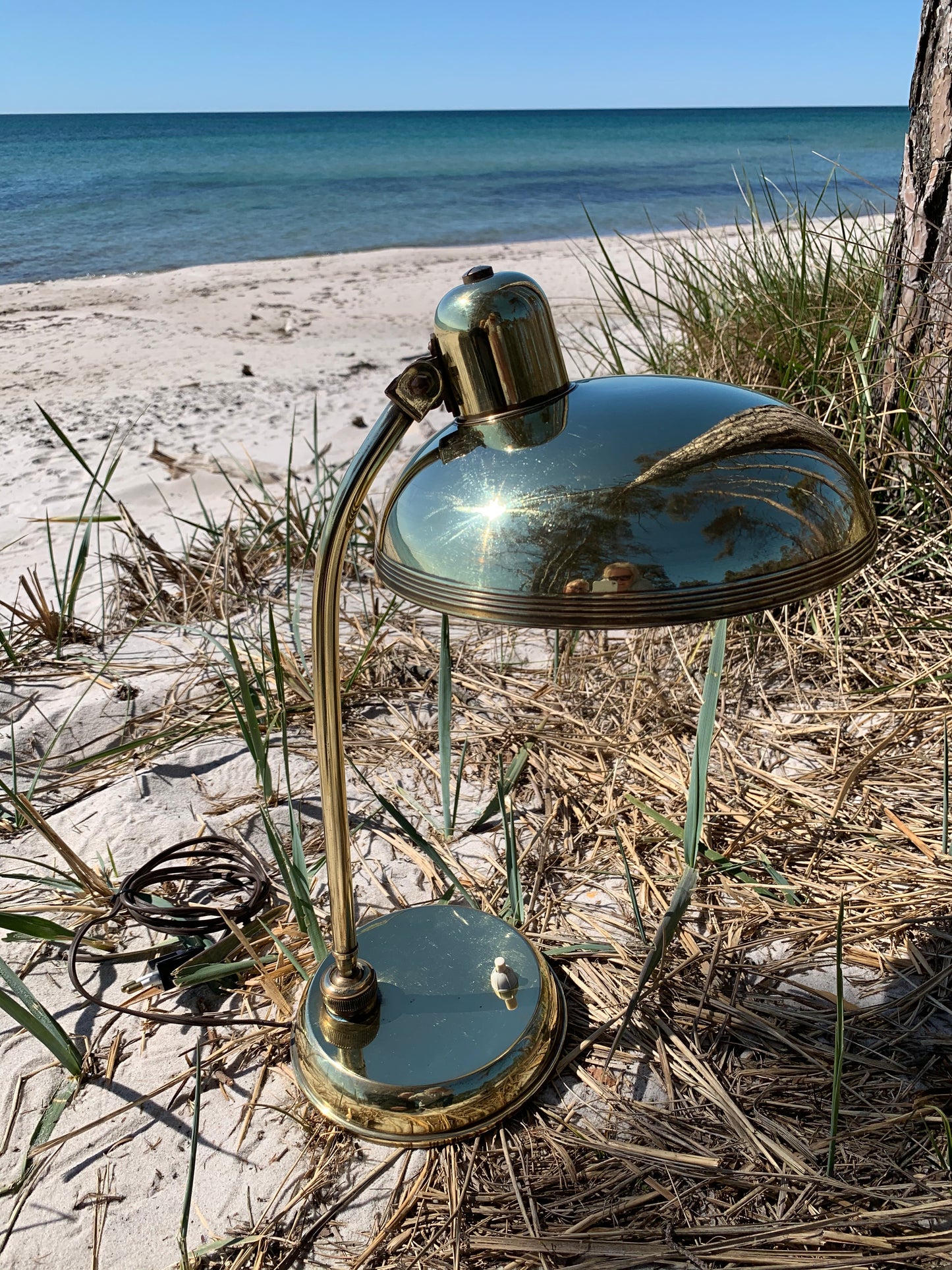 Italiensk vintage messinglampe
