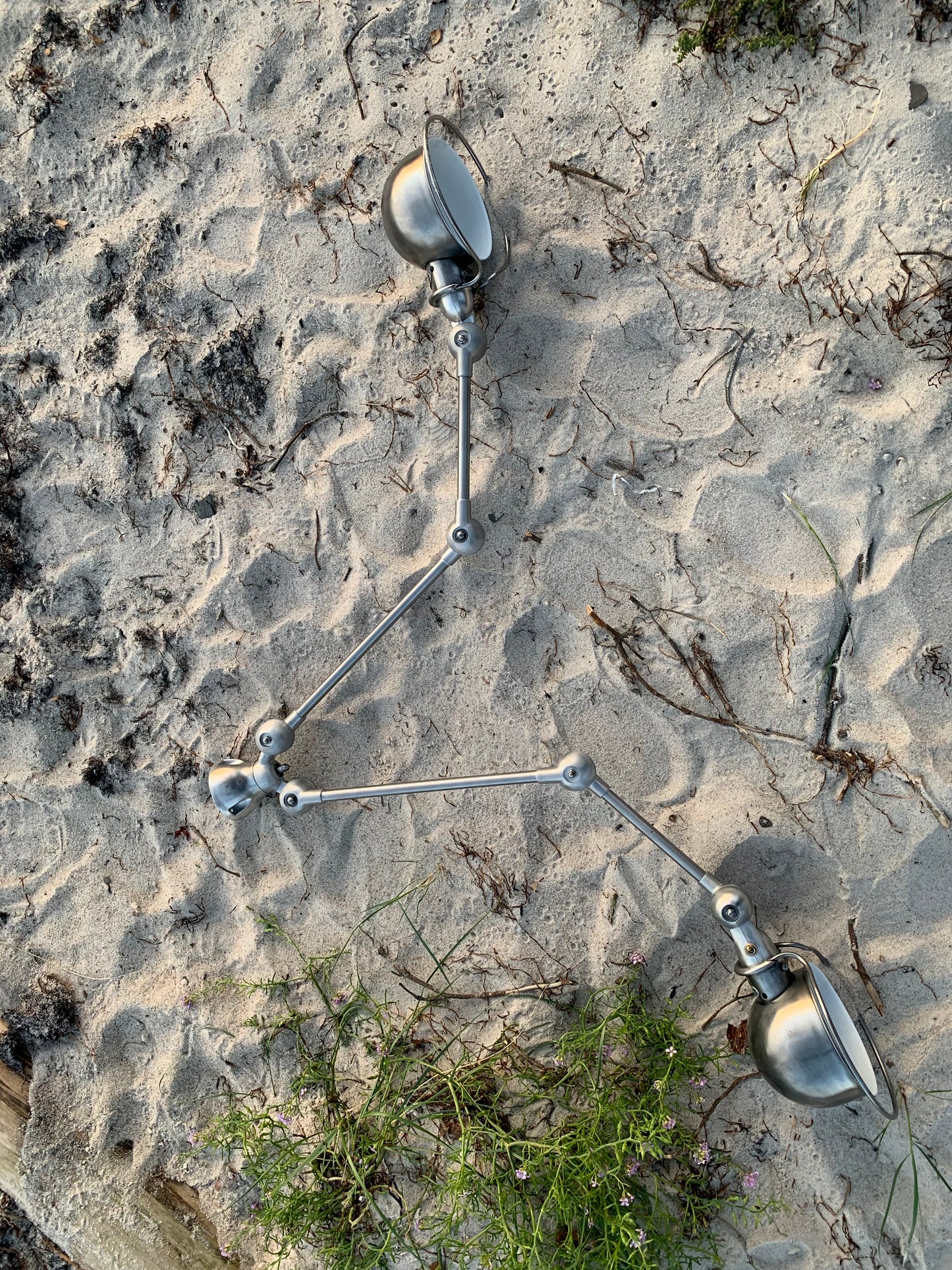 Jieldé væg/loftlampe med dobbeltbeslag og to gange to arme