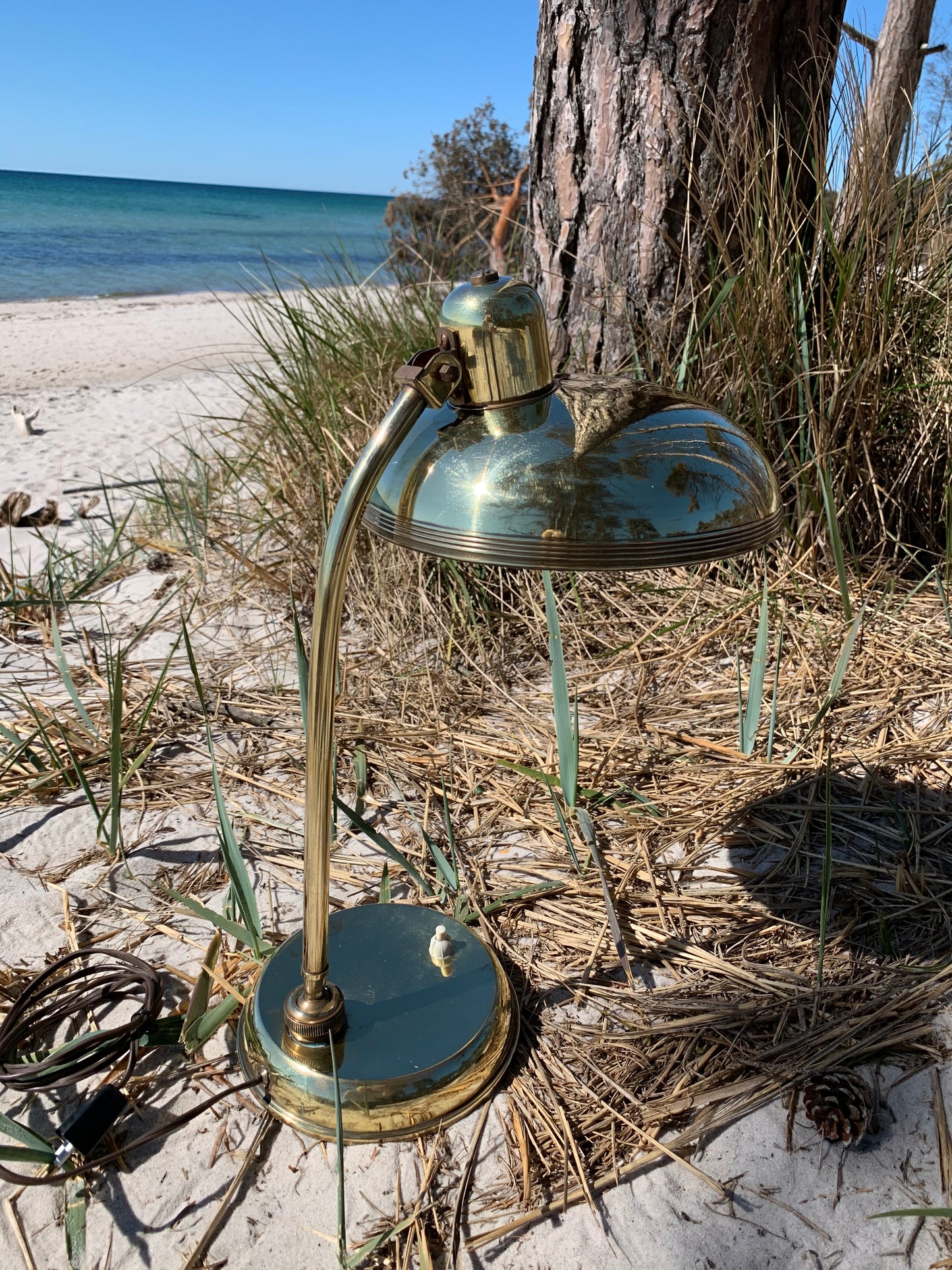 Italiensk vintage messinglampe