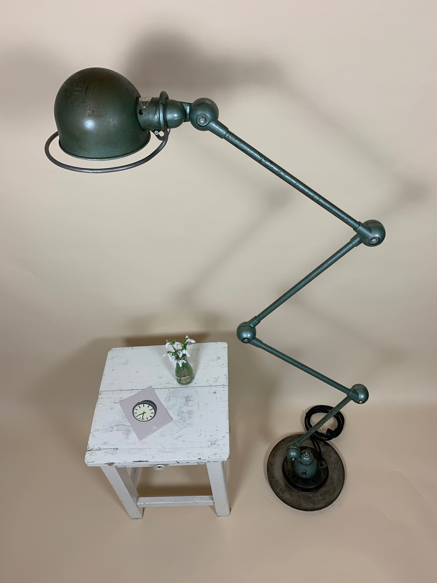 Original grøn Jieldé gulvlampe