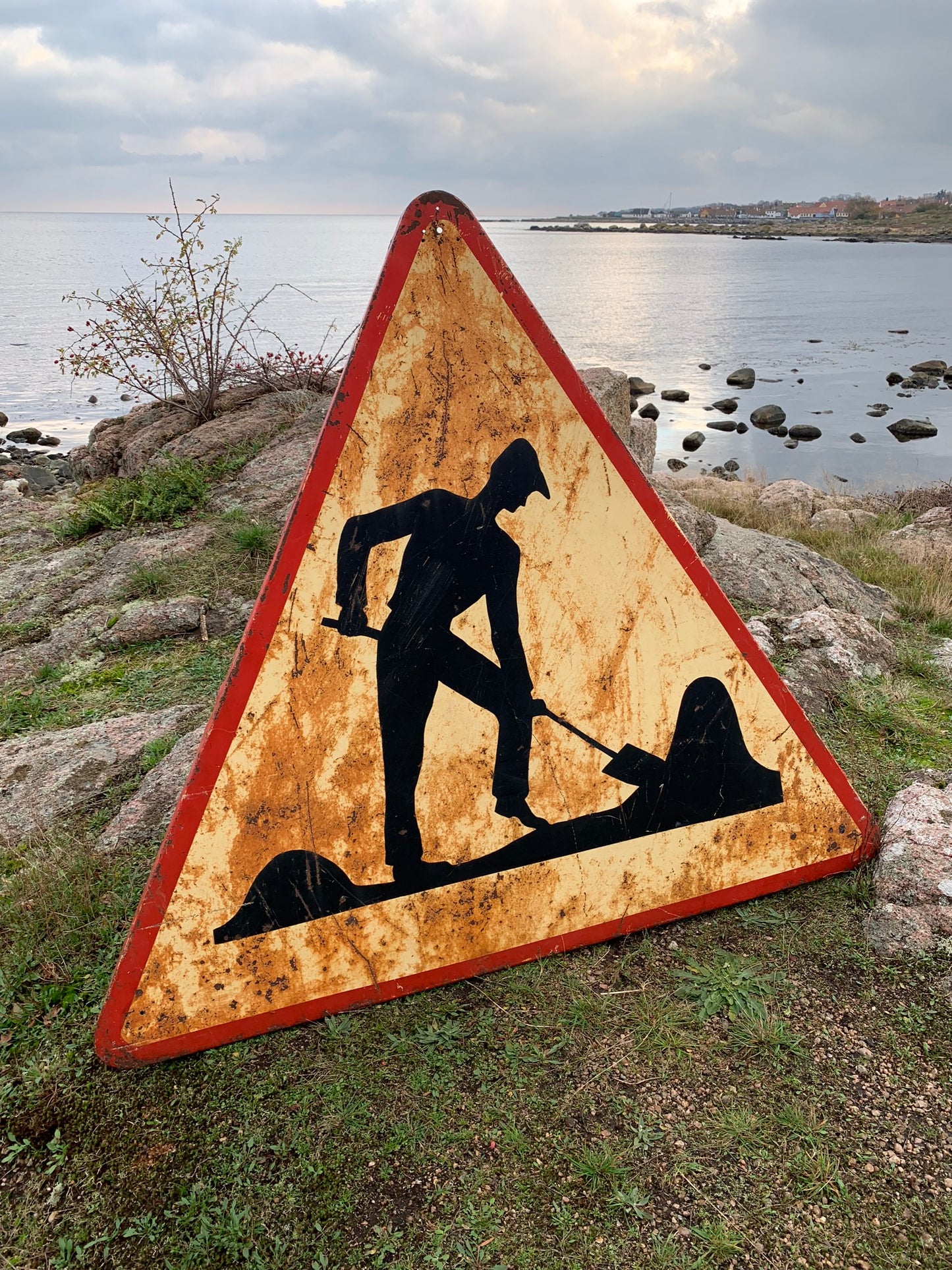 Meget stor og særdeles unik Fransk færdselstavle