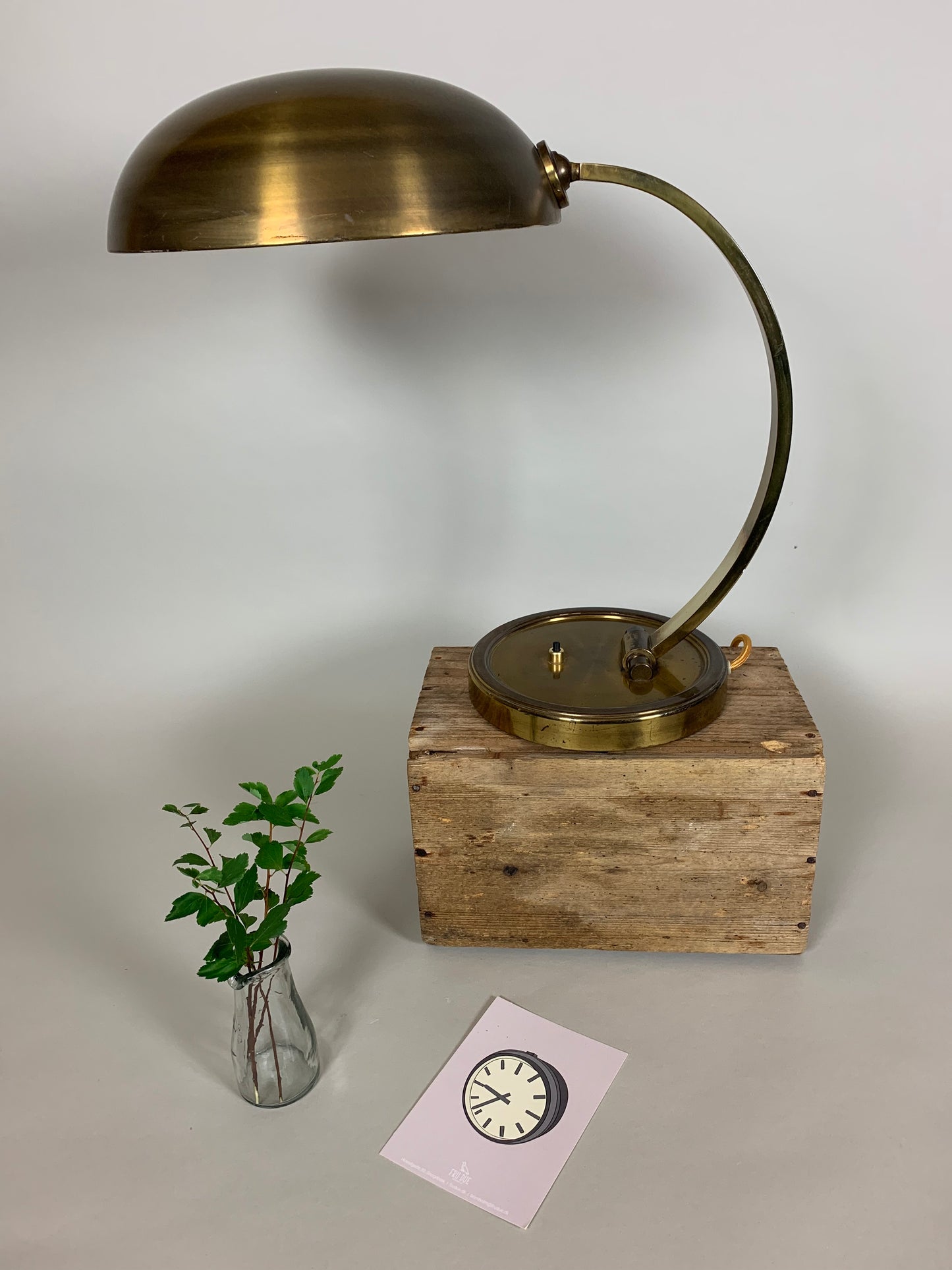 Gecos bordlampe i messing