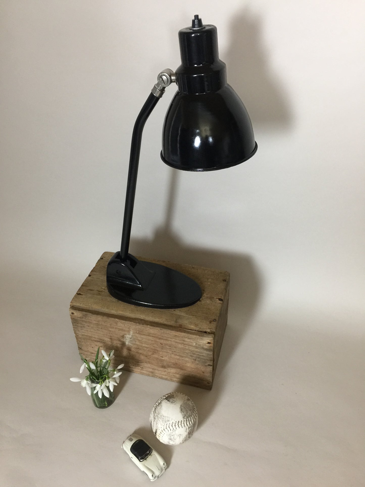 Fin gammel industriel vintage Jacobus lampe