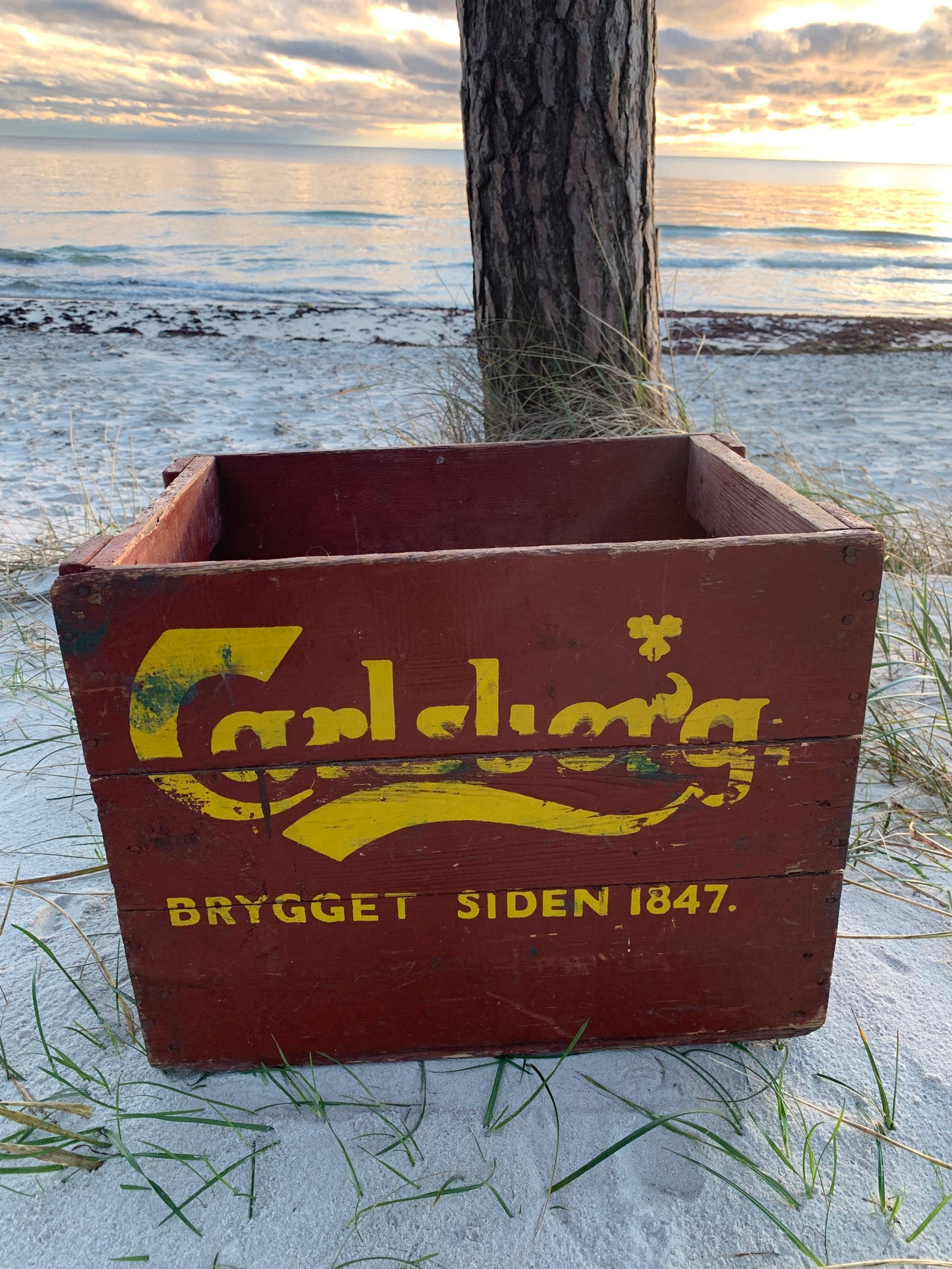 Gammel Carlsberg ølkasse