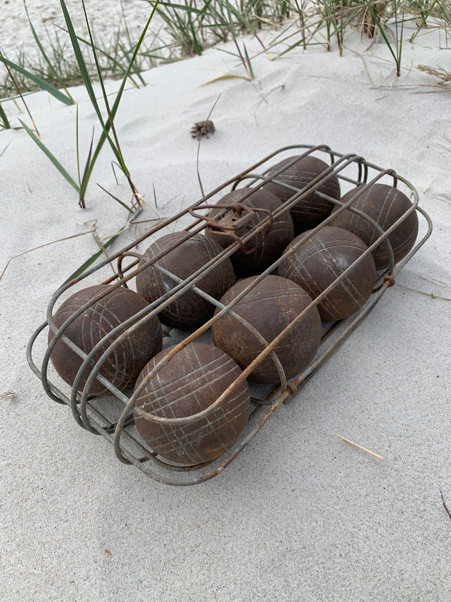 Charmerende gammelt fransk boules spil