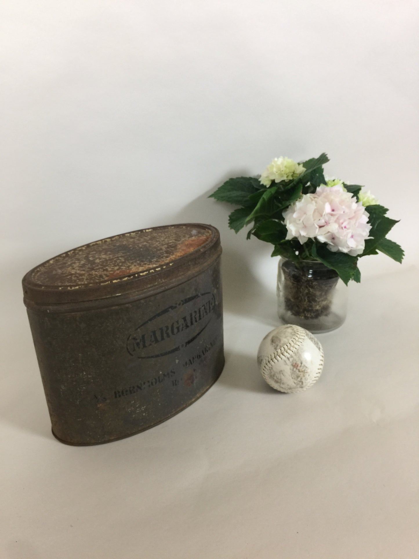 Margaine dåse fra Bornholmsk margarinefabrik