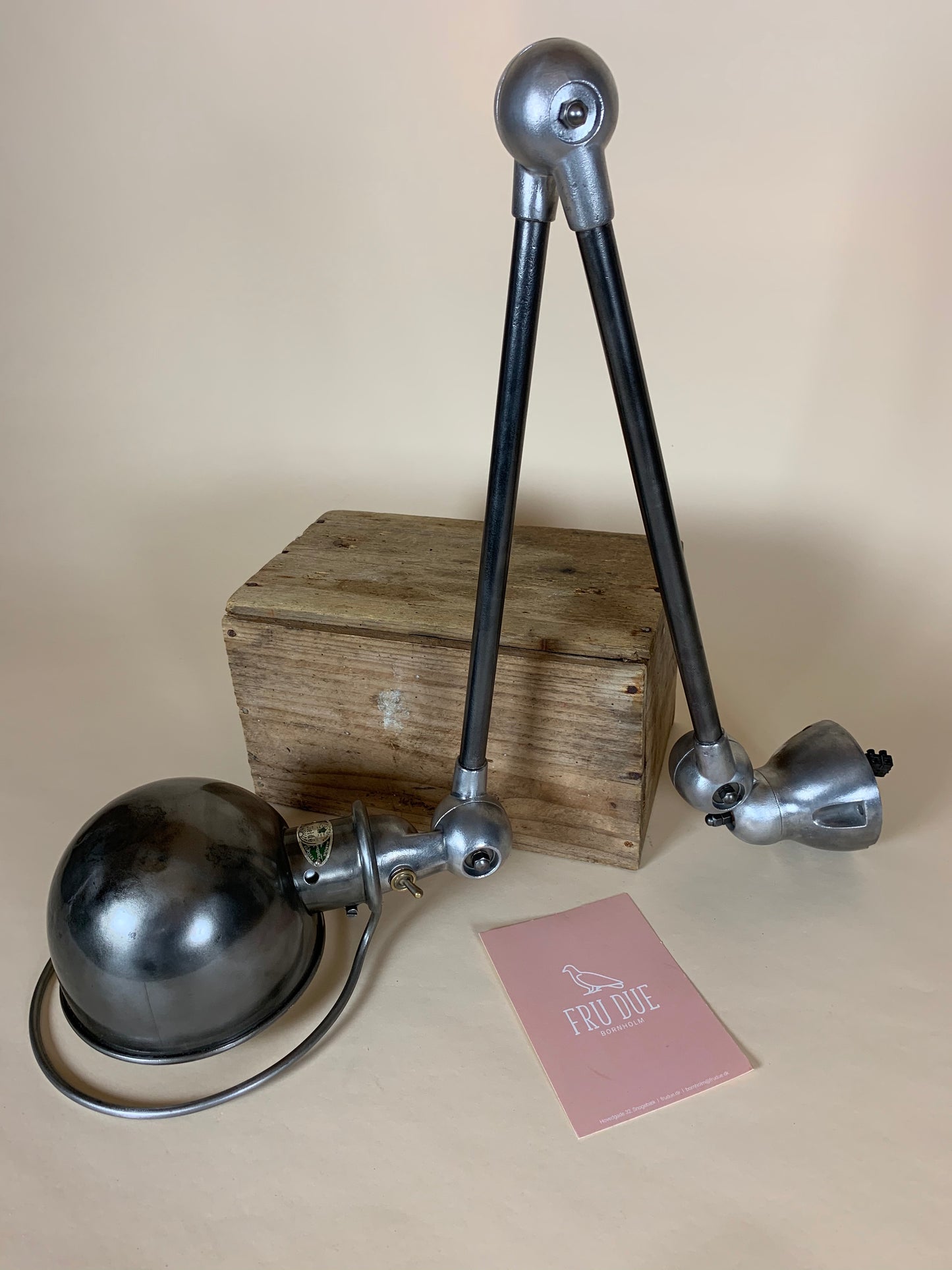 Jieldé væglampe med 2 arme