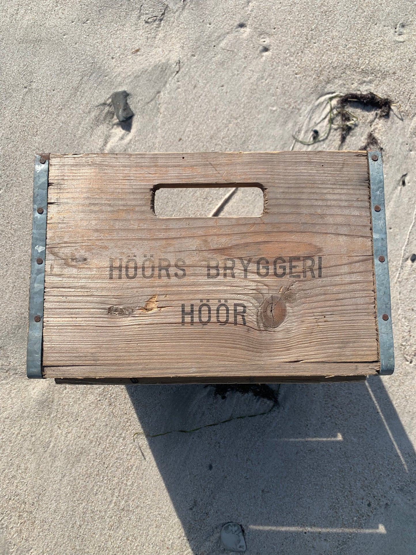 Trækasse fra bryggeri i Höör