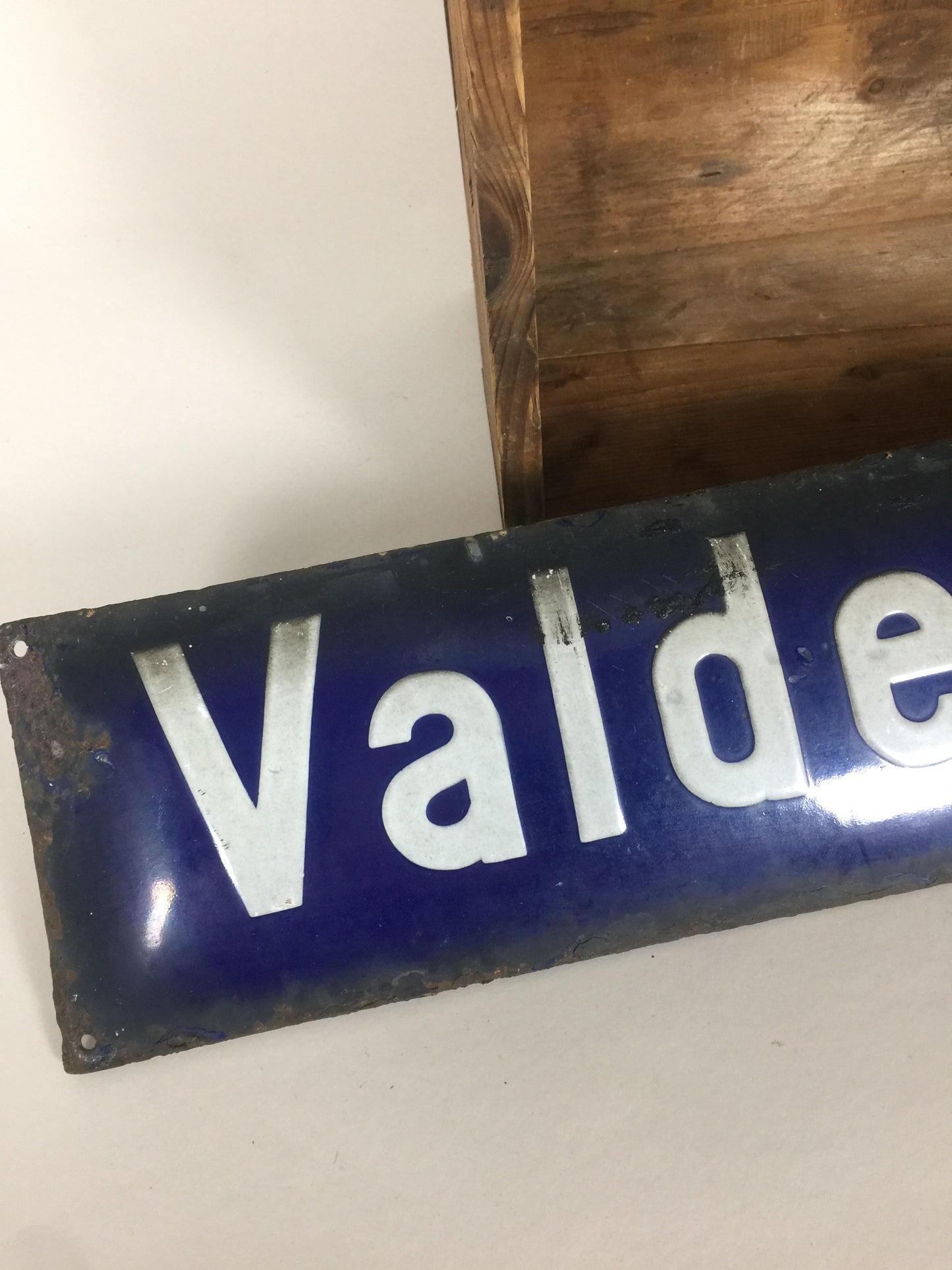 Vejskilt i emalje fra Vesterbro