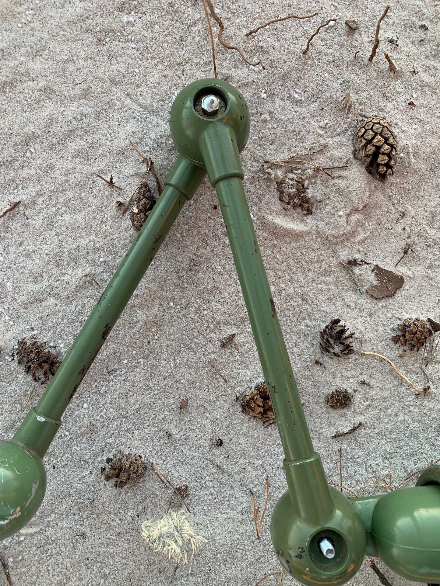 Jieldé væg/loftlampe med 2 arme - Grøn