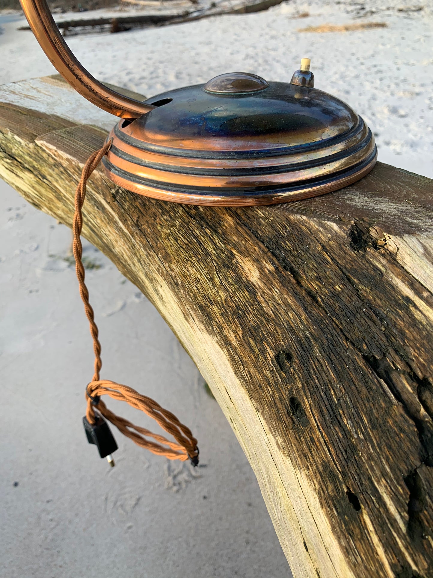 Rå Helo lampe - Kobber