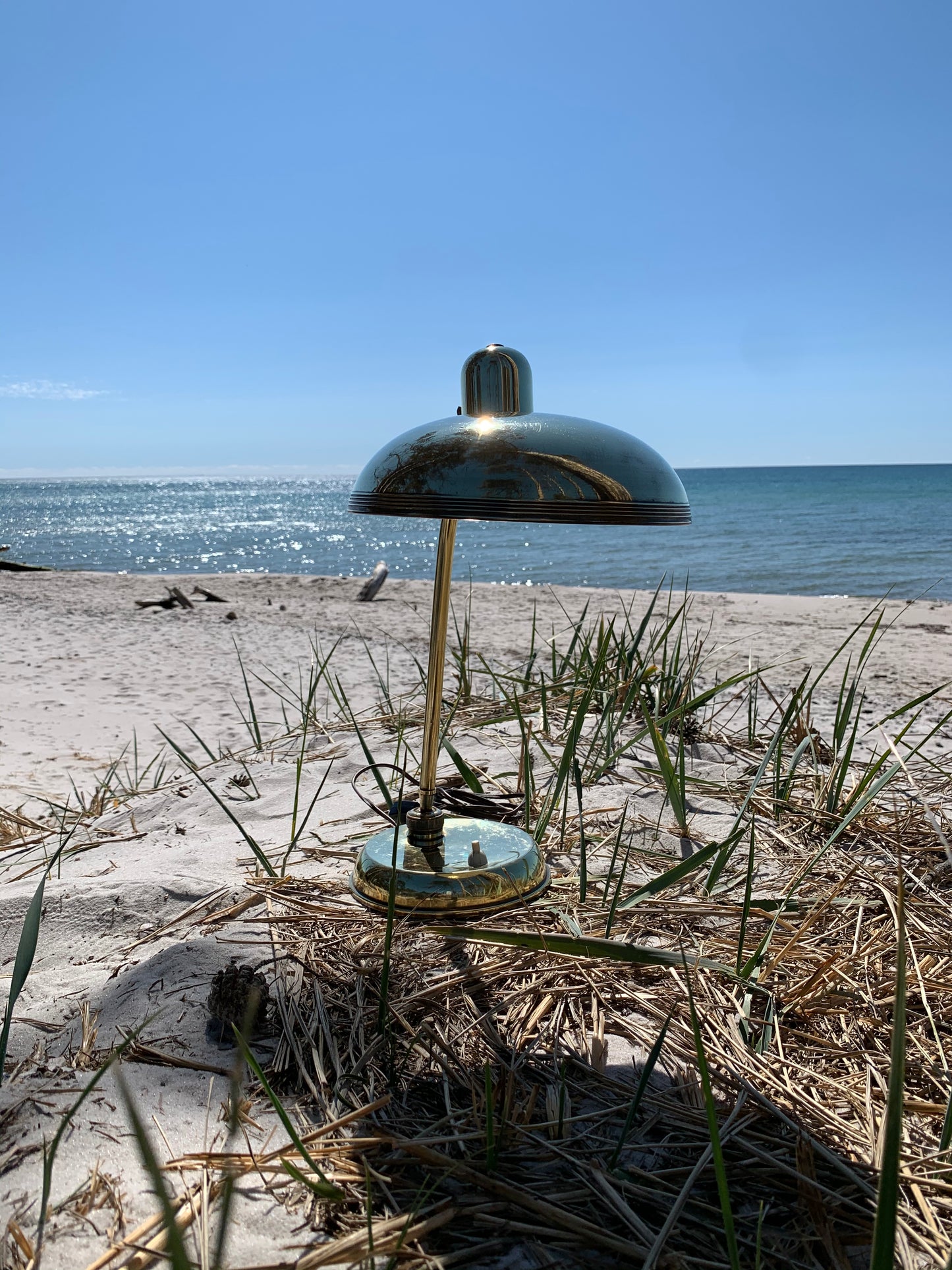 Italiensk vintage messinglampe