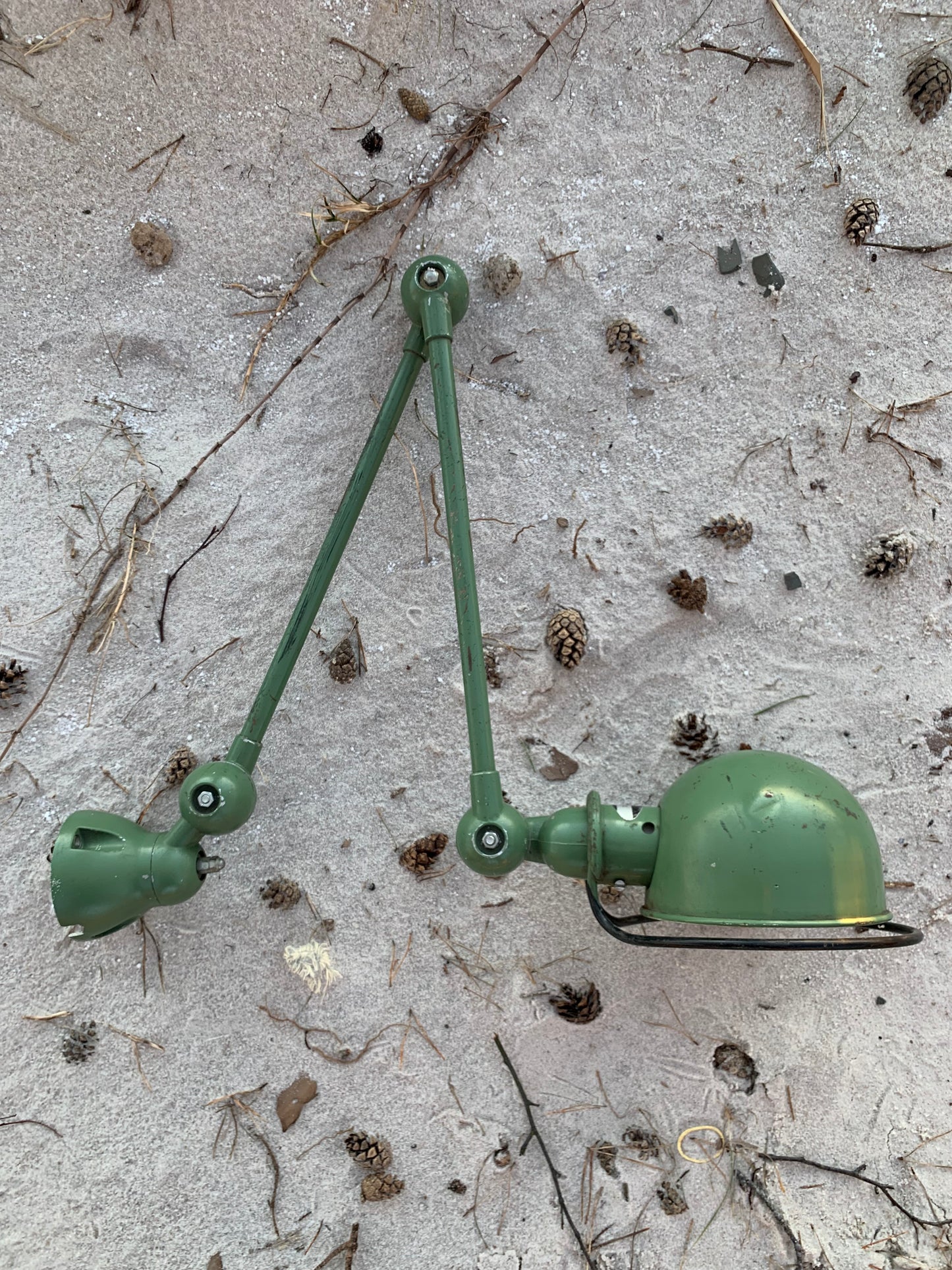 Jieldé væg/loft lampe med 2 arme - Grøn