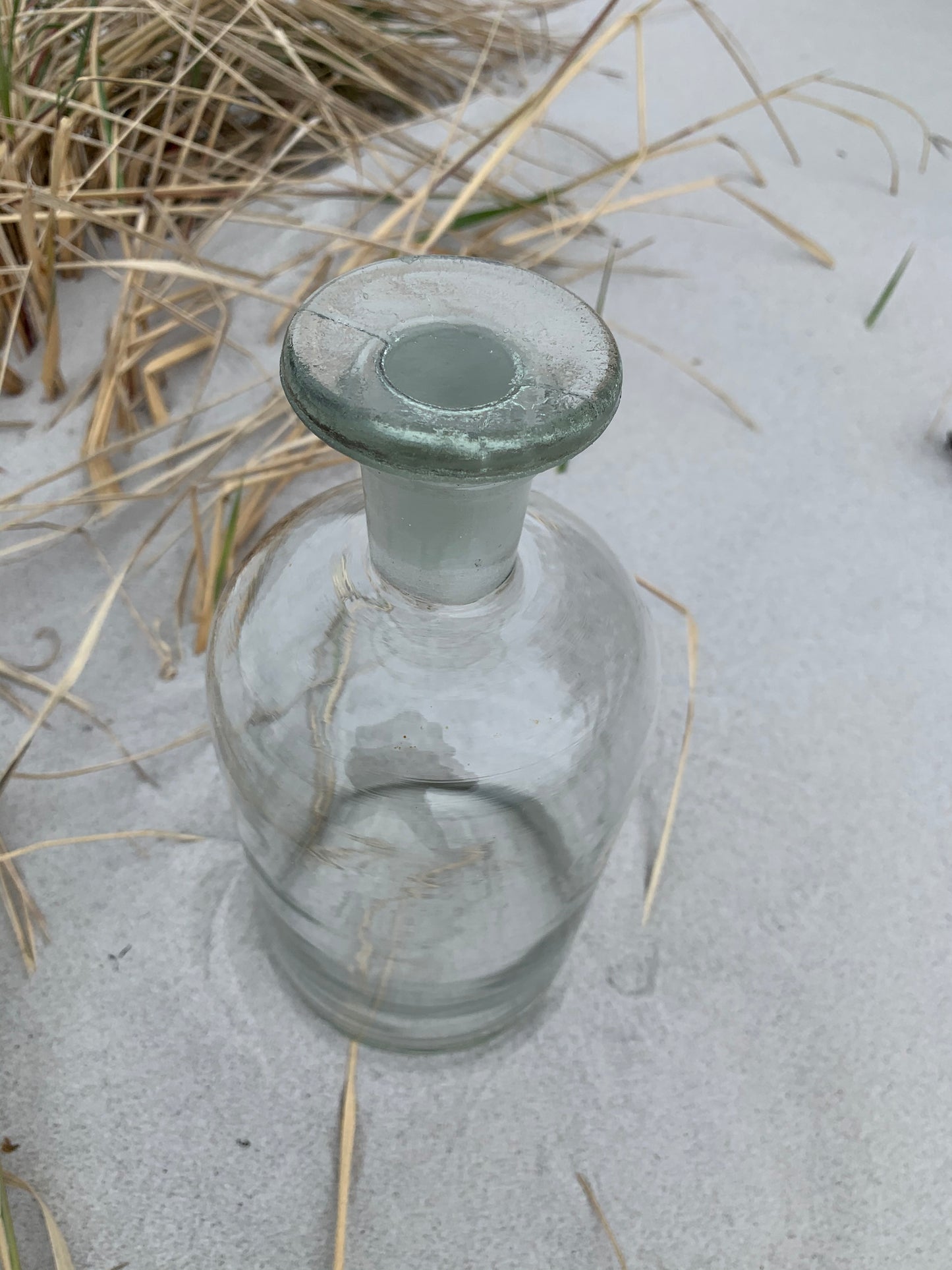Apotekerflaske i klart glas
