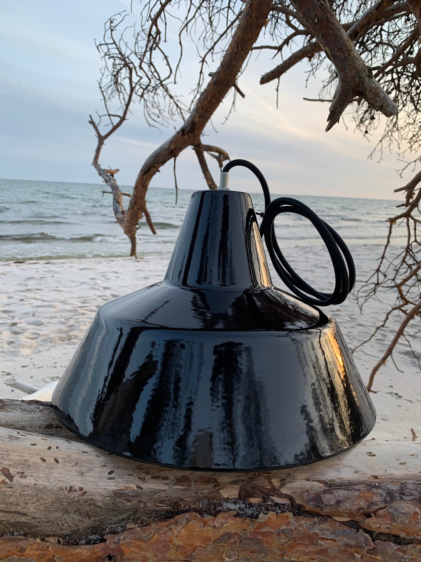 Værkstedslampe - Sort