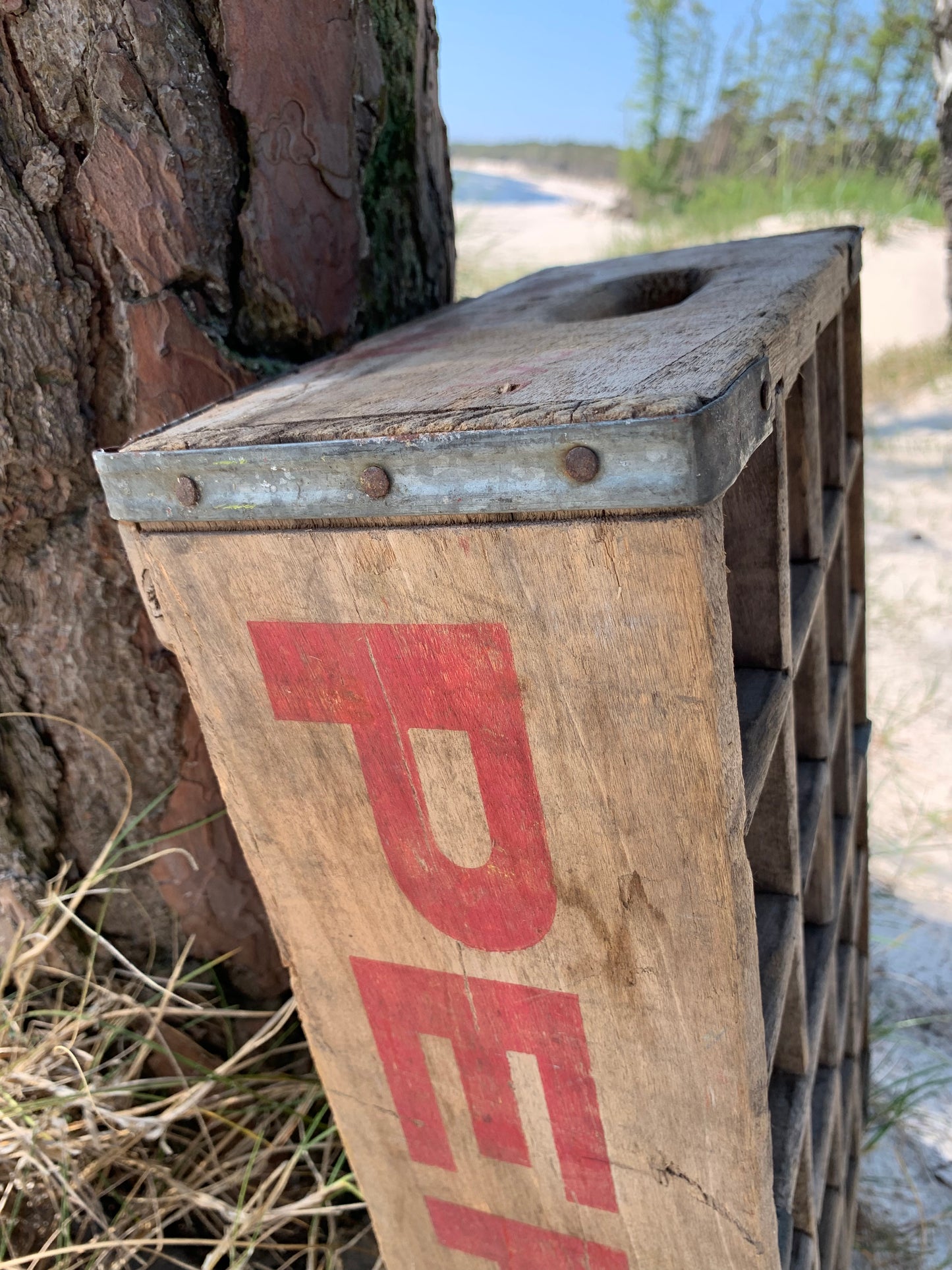 Pepsi trækasse med rum