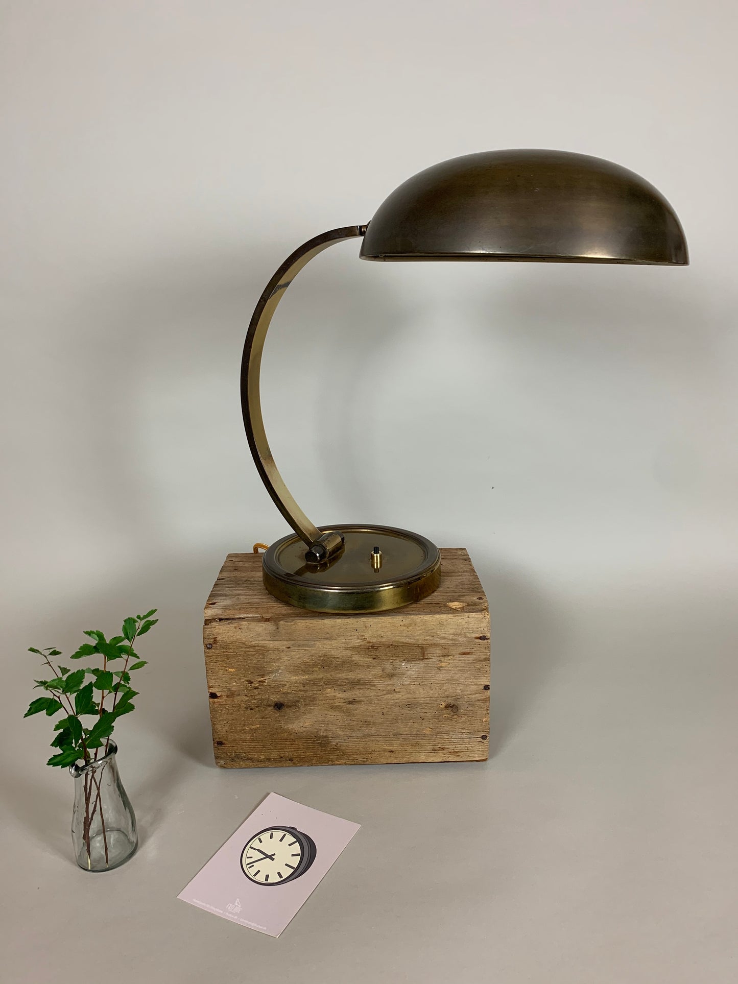 Gecos bordlampe i messing