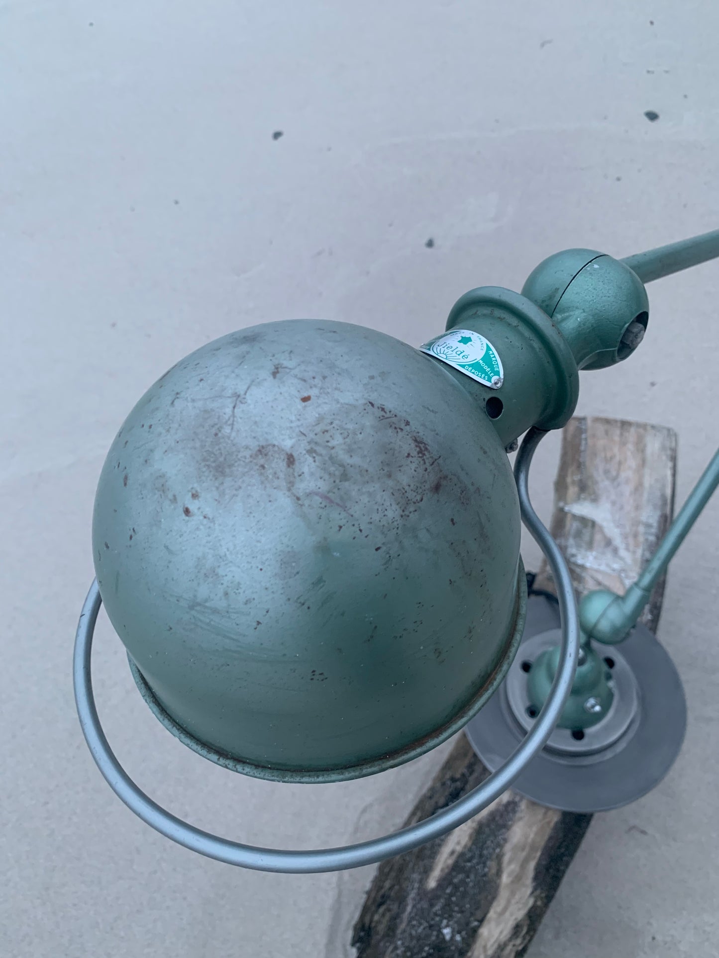 Jieldé bord/væglampe med 2 arme - Grøn
