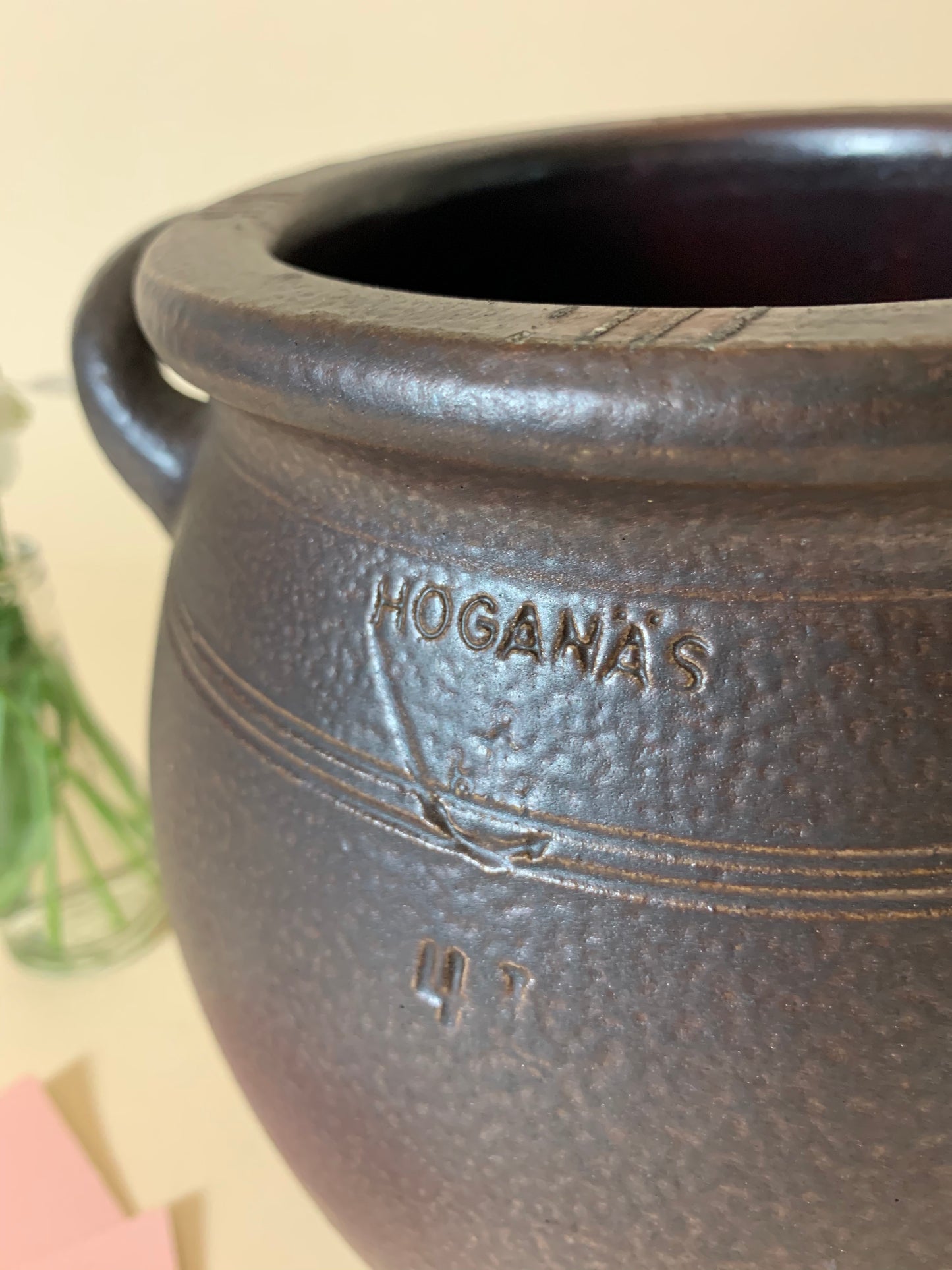 Höganäs syltekrukke med “ører” 4 L.