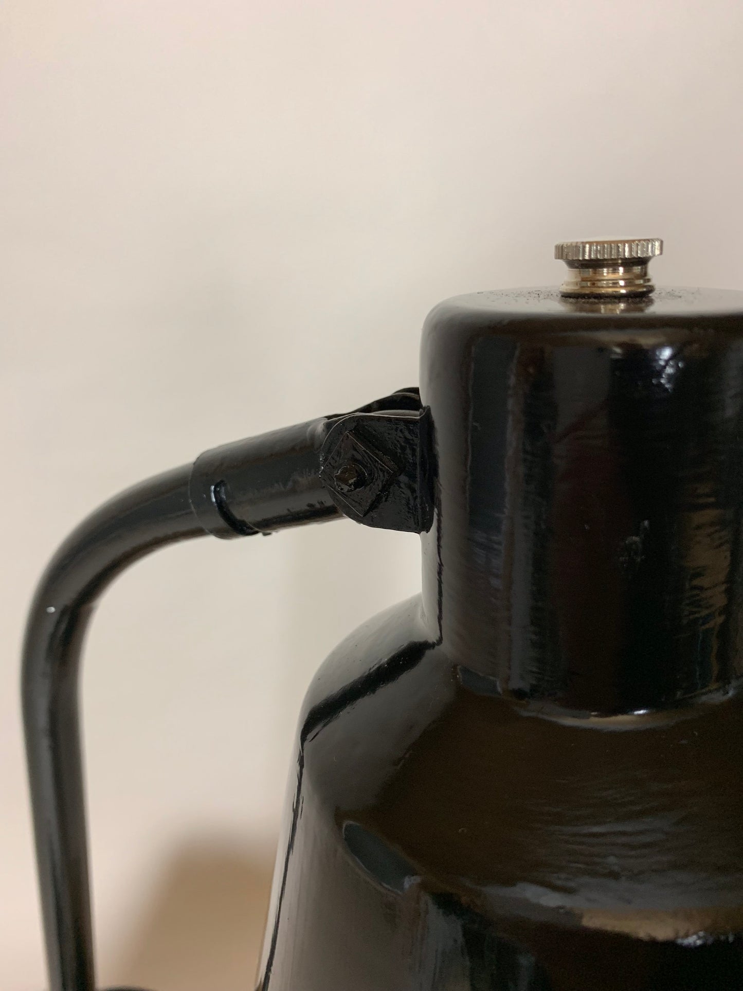 Skøn sort vintagelampe