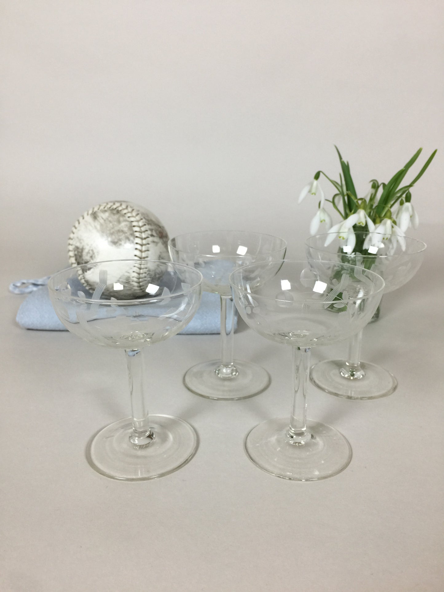 Smukke glas (fire stk. sælges samlet)