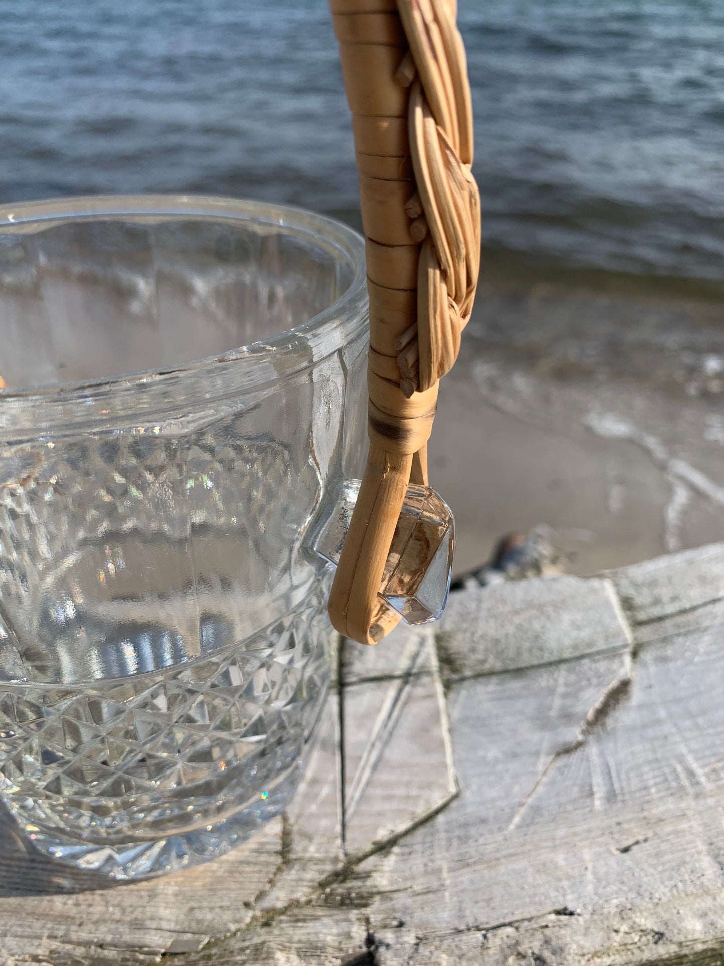Isspand i glas