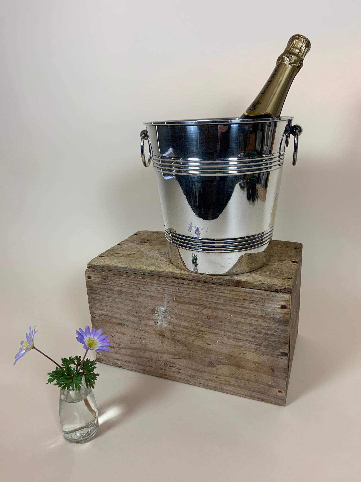 Champagnekøler - forsølvet