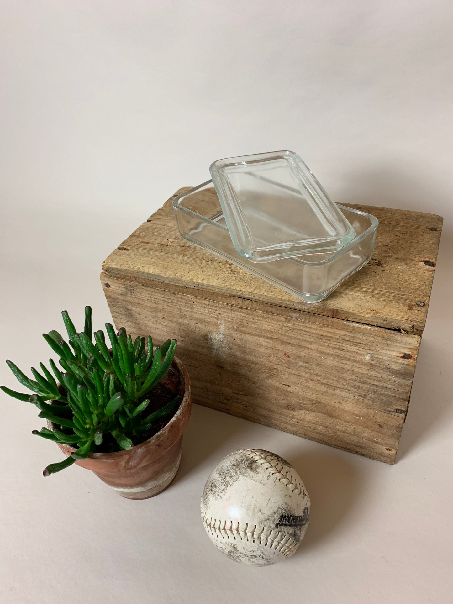 Glas med låg