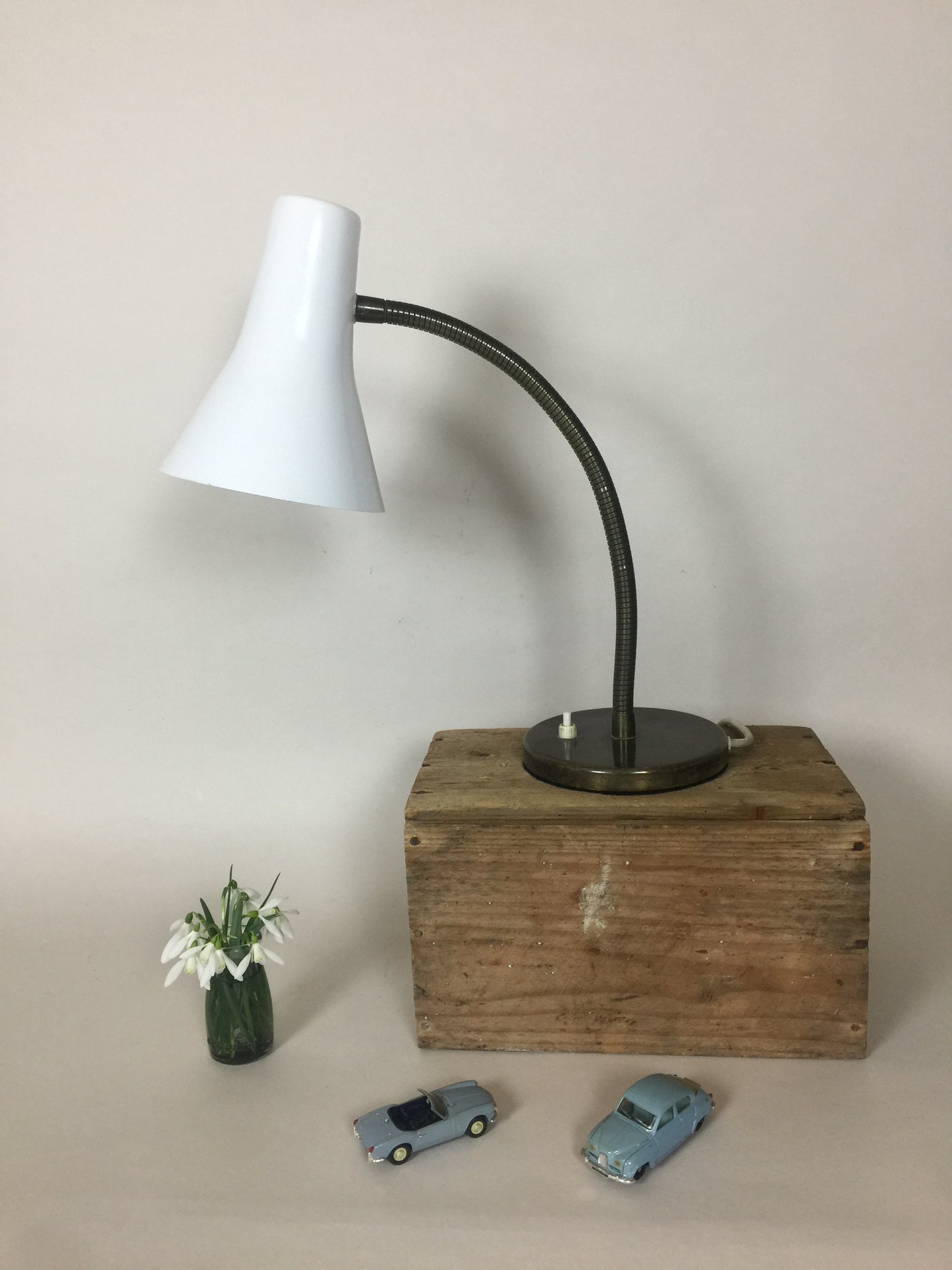 Bordlampe med flexarm