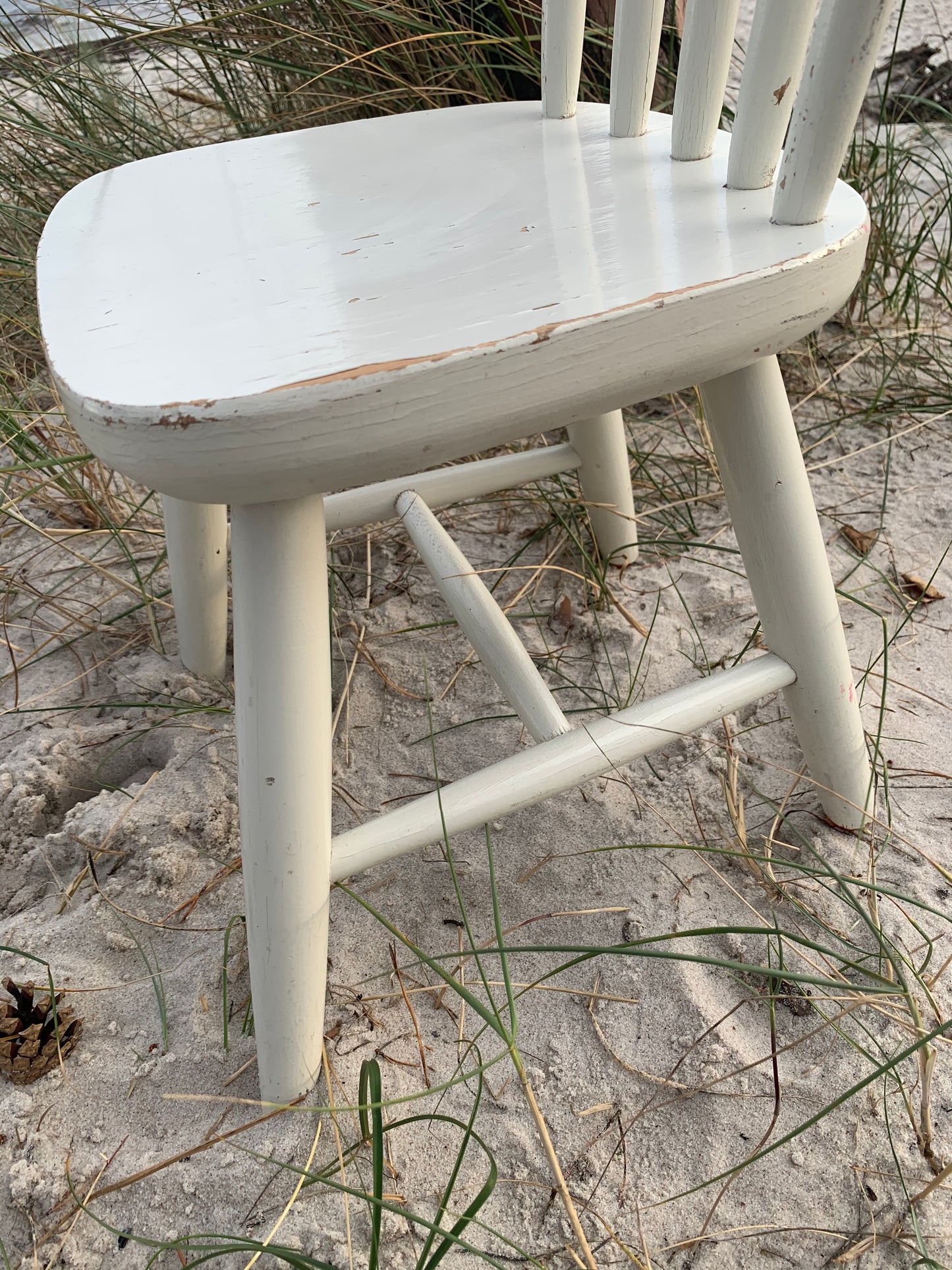 Tremmestol til børn - Hvid