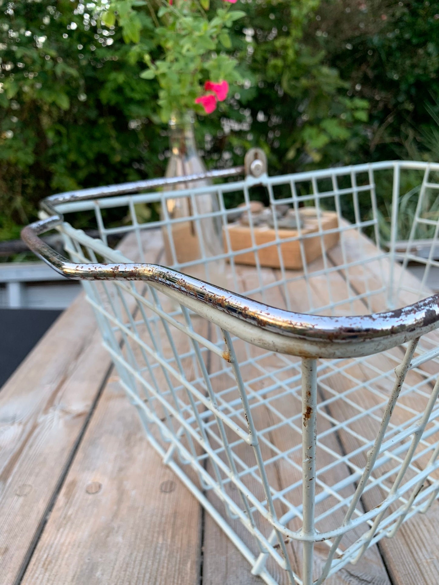 Skøn gammel indkøbskurv med patina