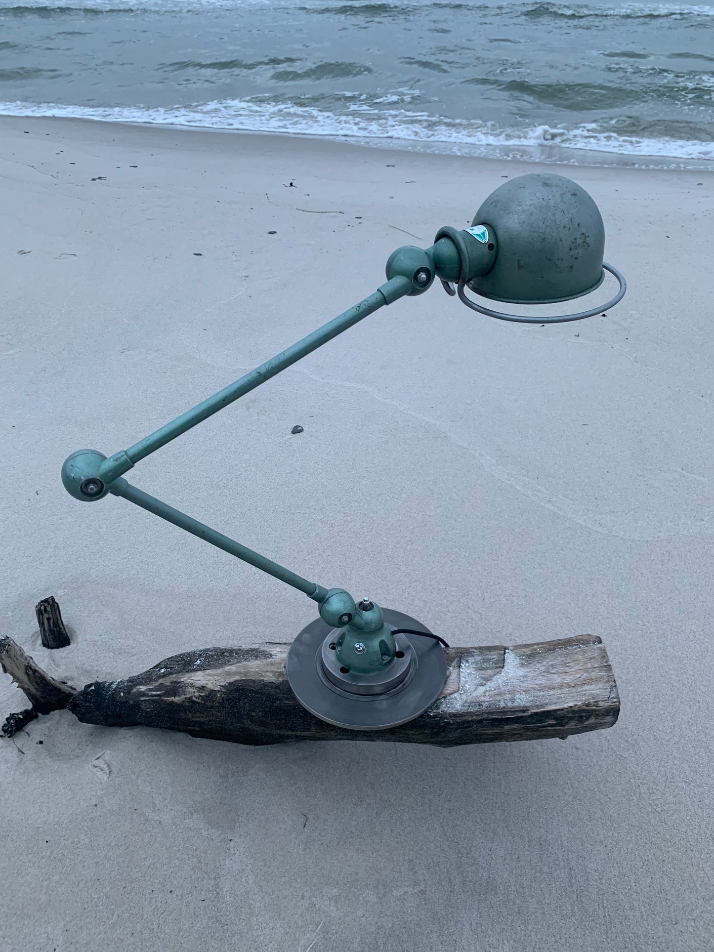 Jieldé bord/væglampe med 2 arme - Grøn