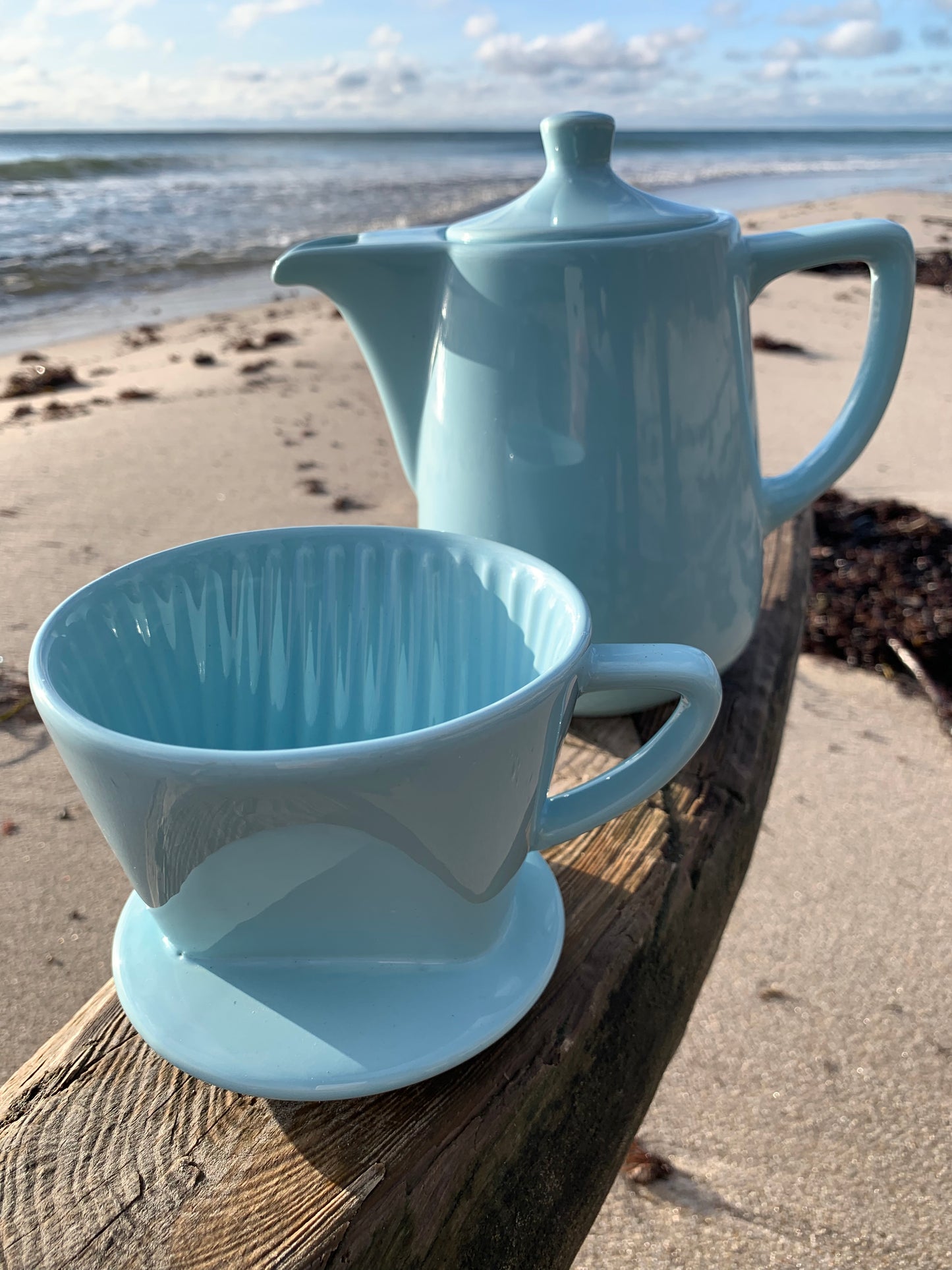 Porcelænskande med tragt