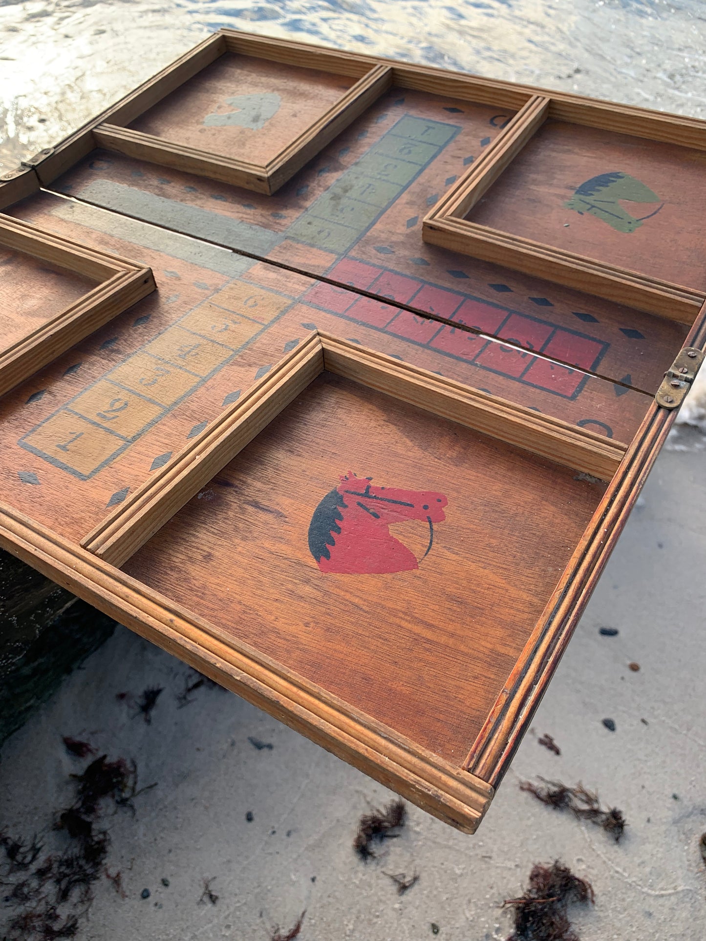 Gammelt fransk Ludo bræt