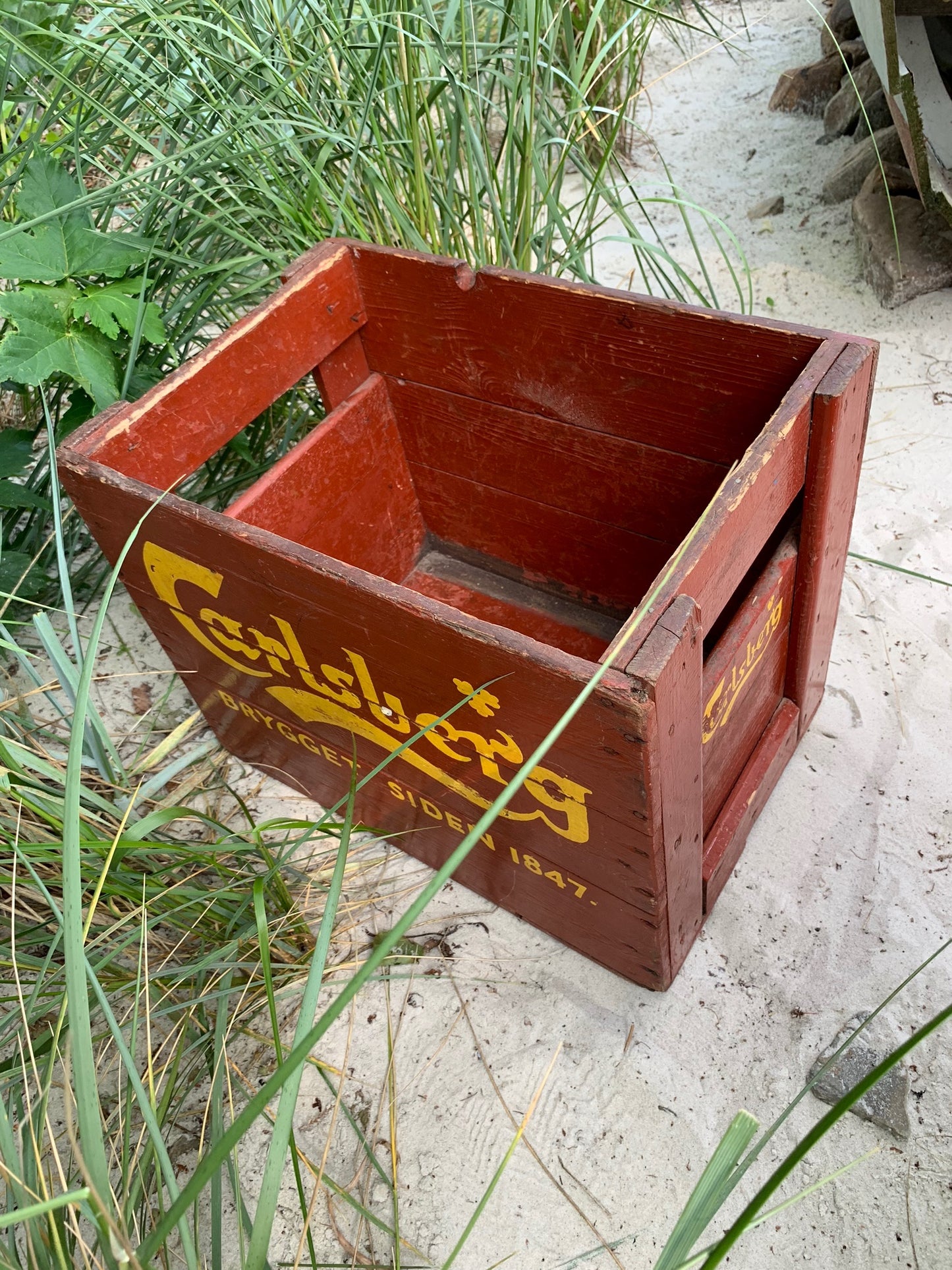 Gammel ølkasse fra Carlsberg
