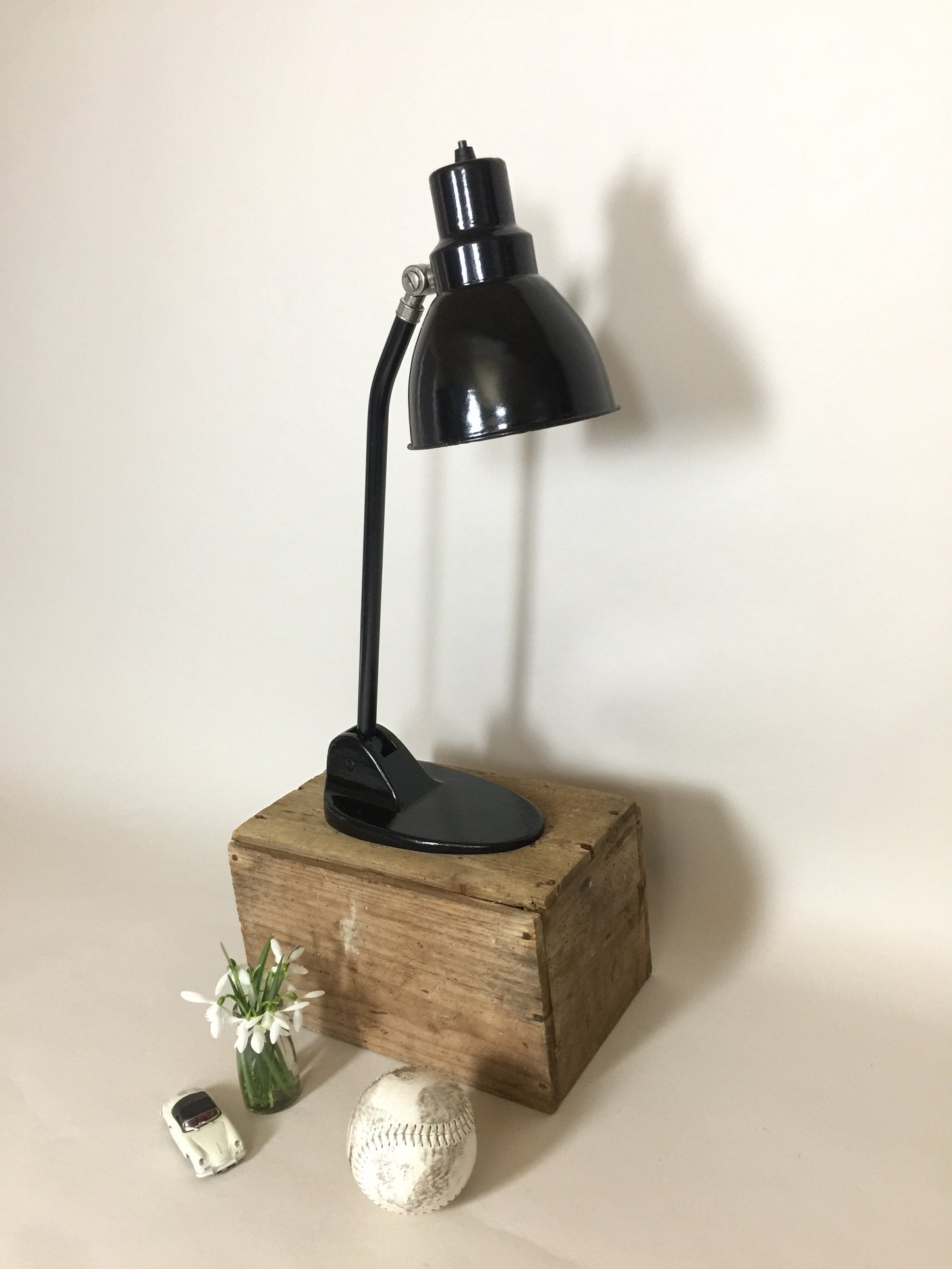 Fin gammel industriel vintage Jacobus lampe