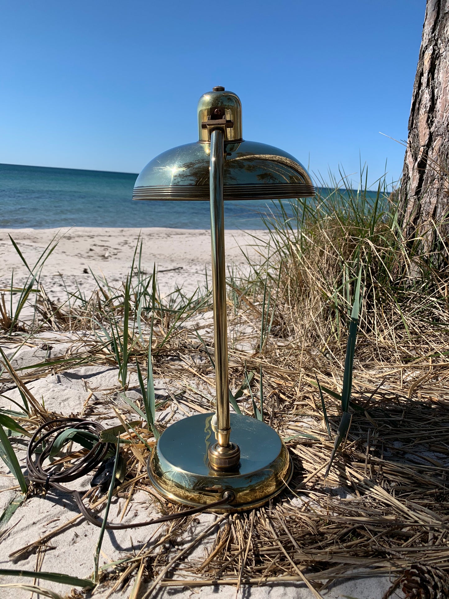 Italiensk vintage messinglampe
