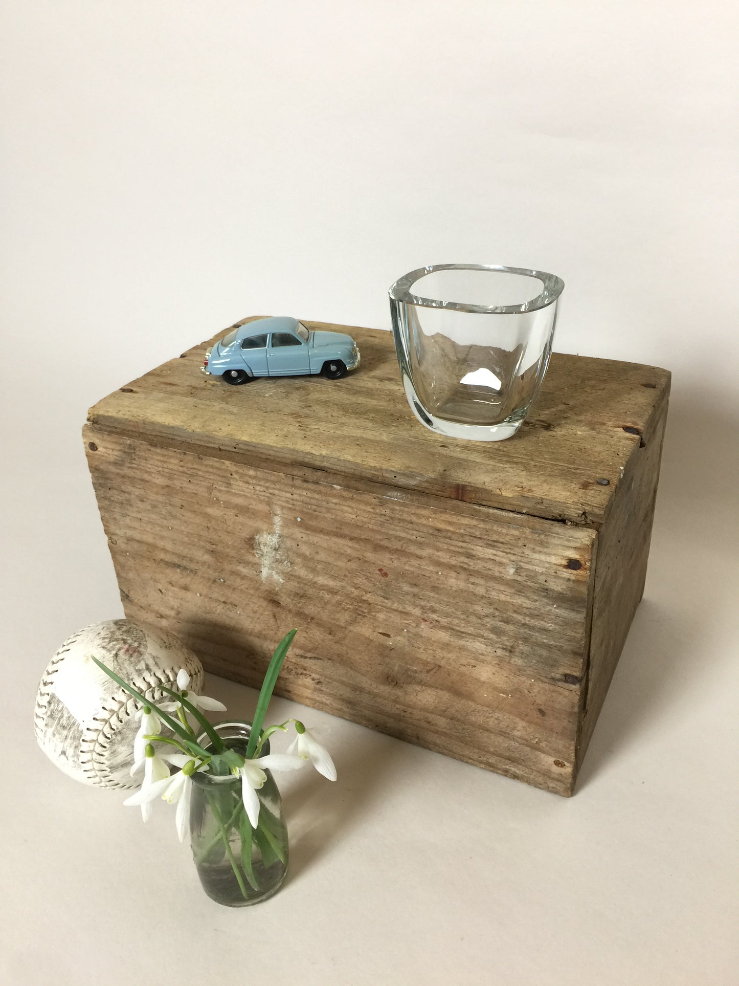 Smuk gammel glas vase - sandsynligvis fra Strömbergshyttan i Sverige
