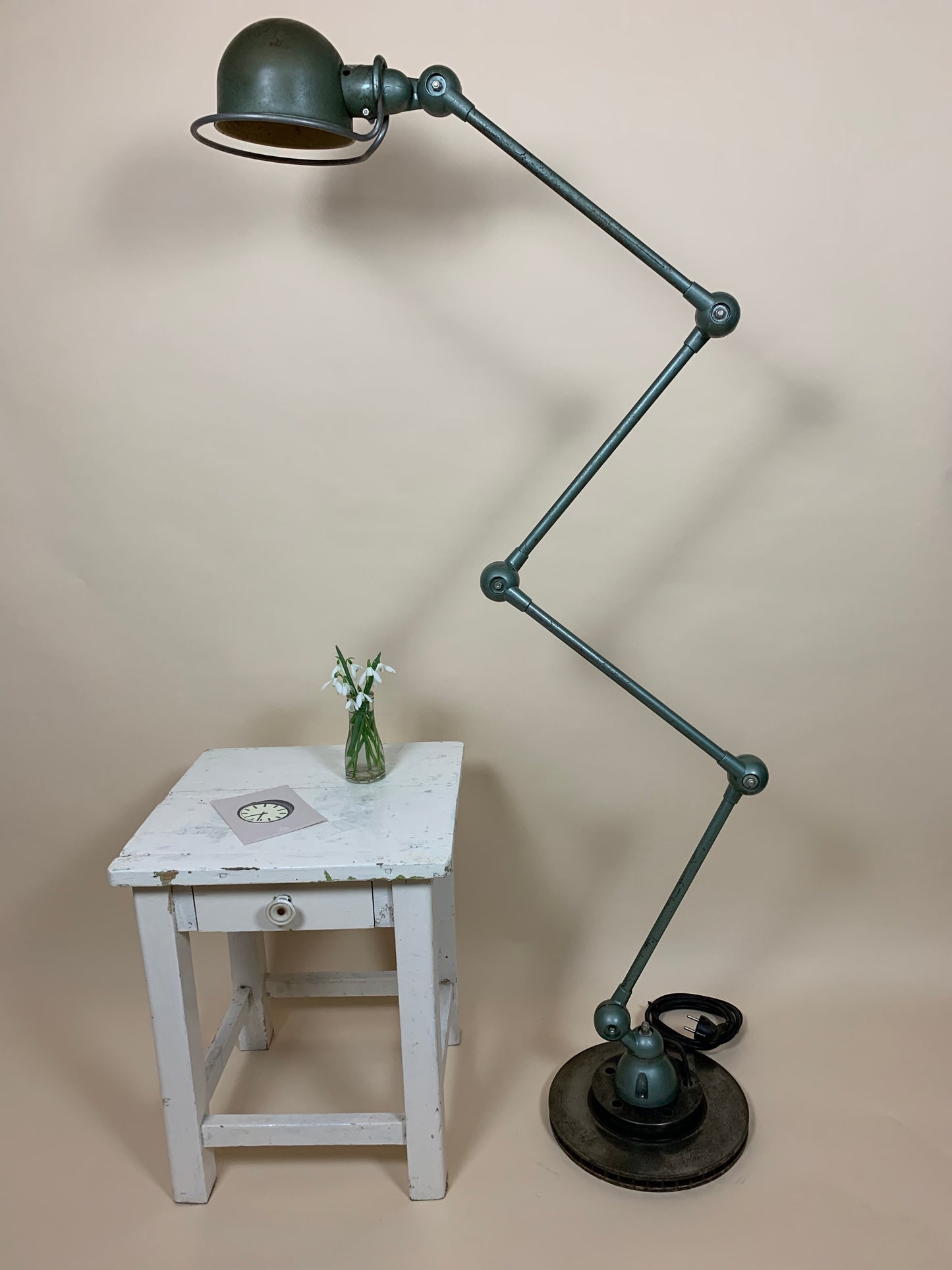 Original grøn Jieldé gulvlampe