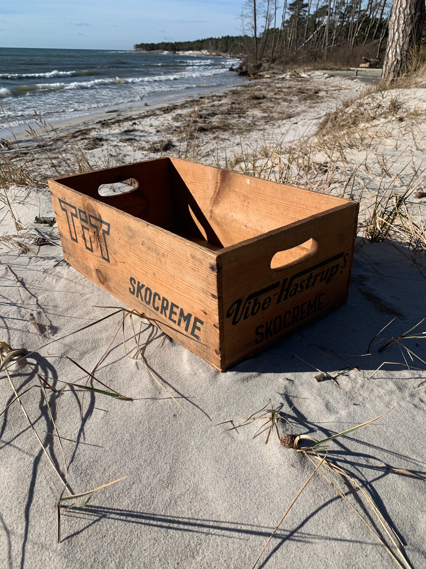 Trækasse med reklame