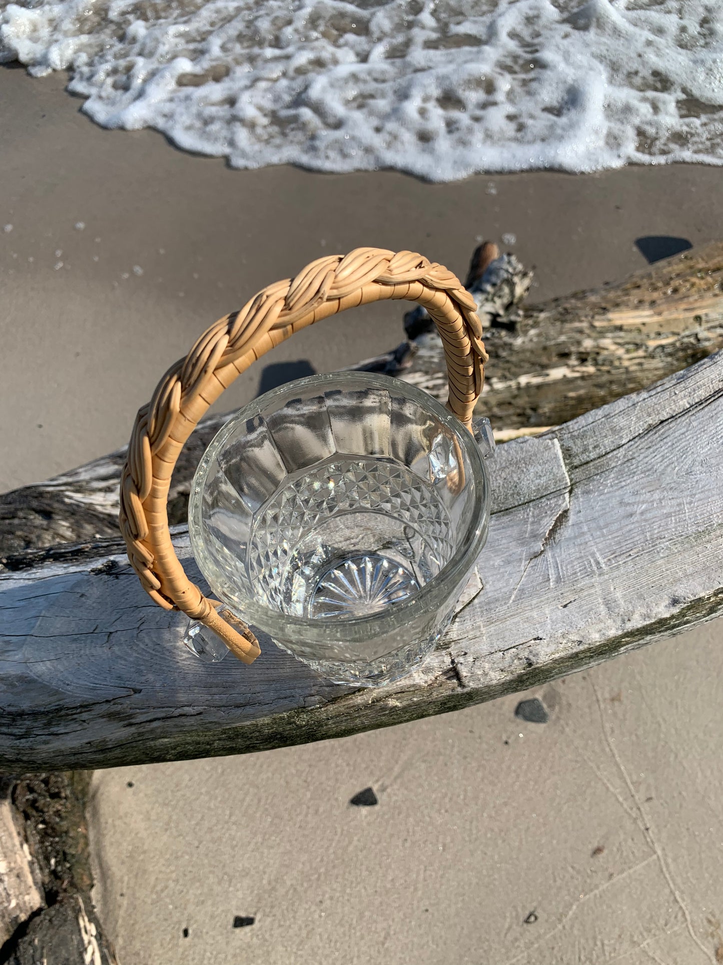 Isspand i glas
