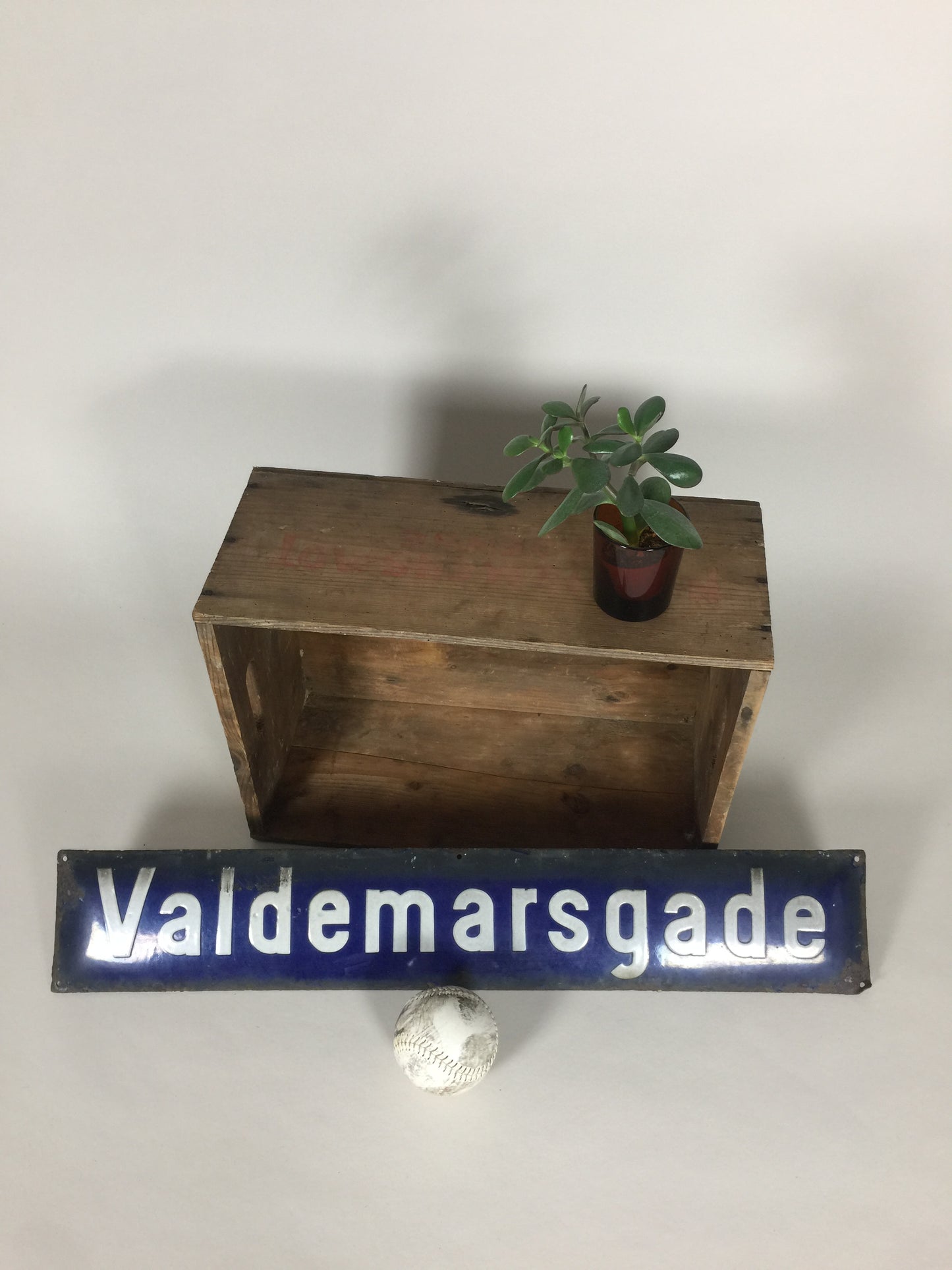 Vejskilt i emalje fra Vesterbro