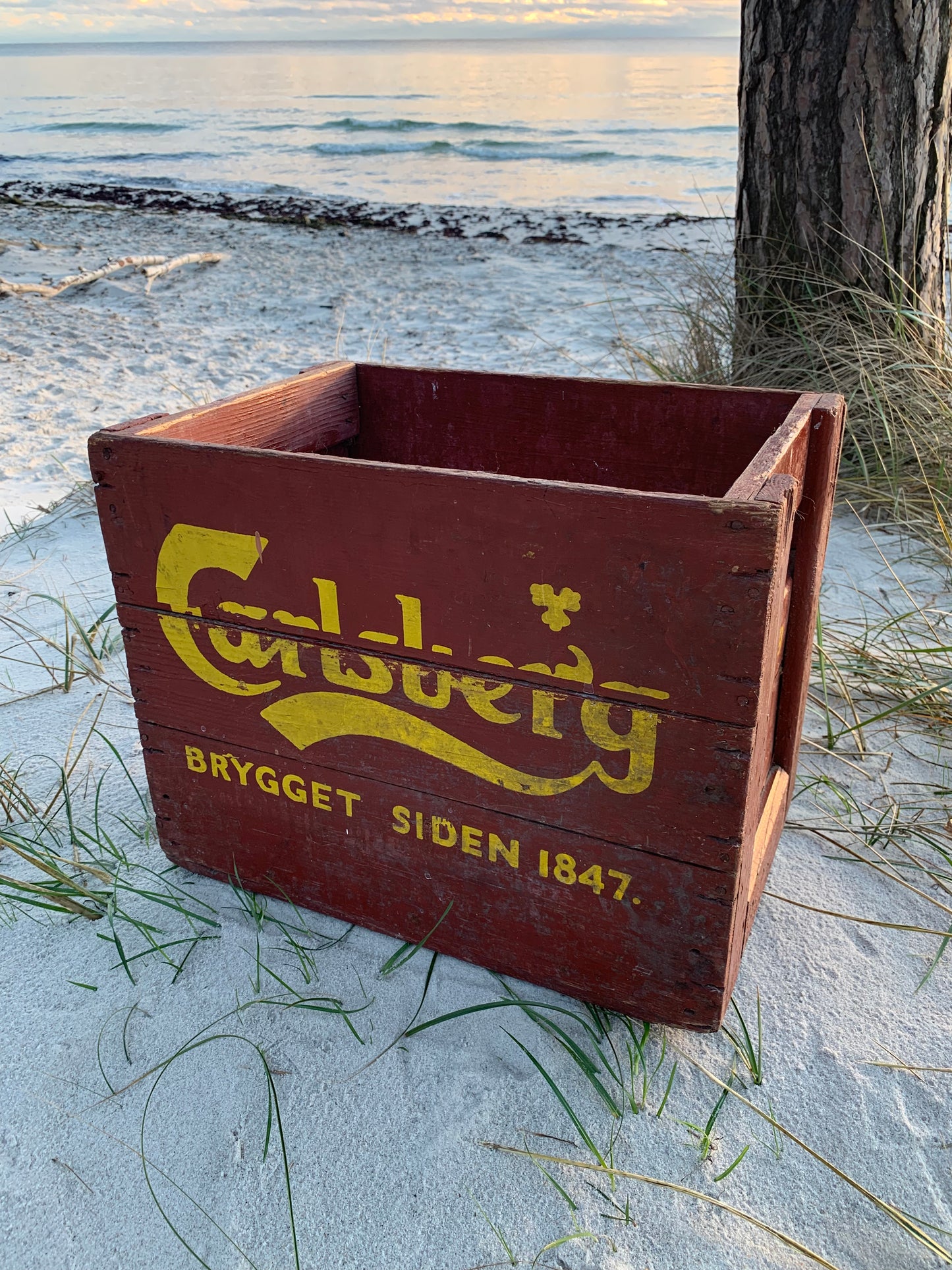 Gammel Carlsberg ølkasse