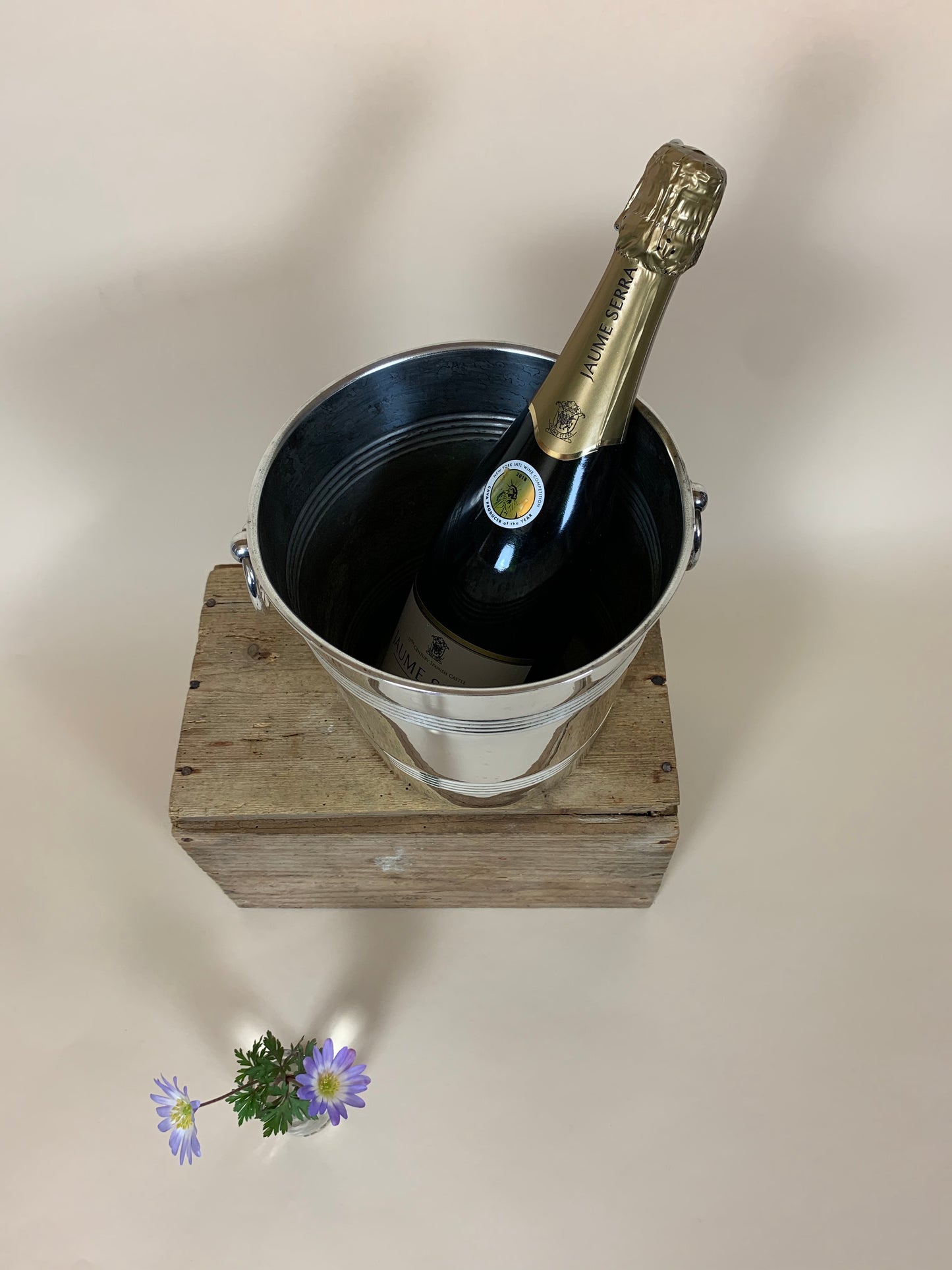 Champagnekøler - forsølvet