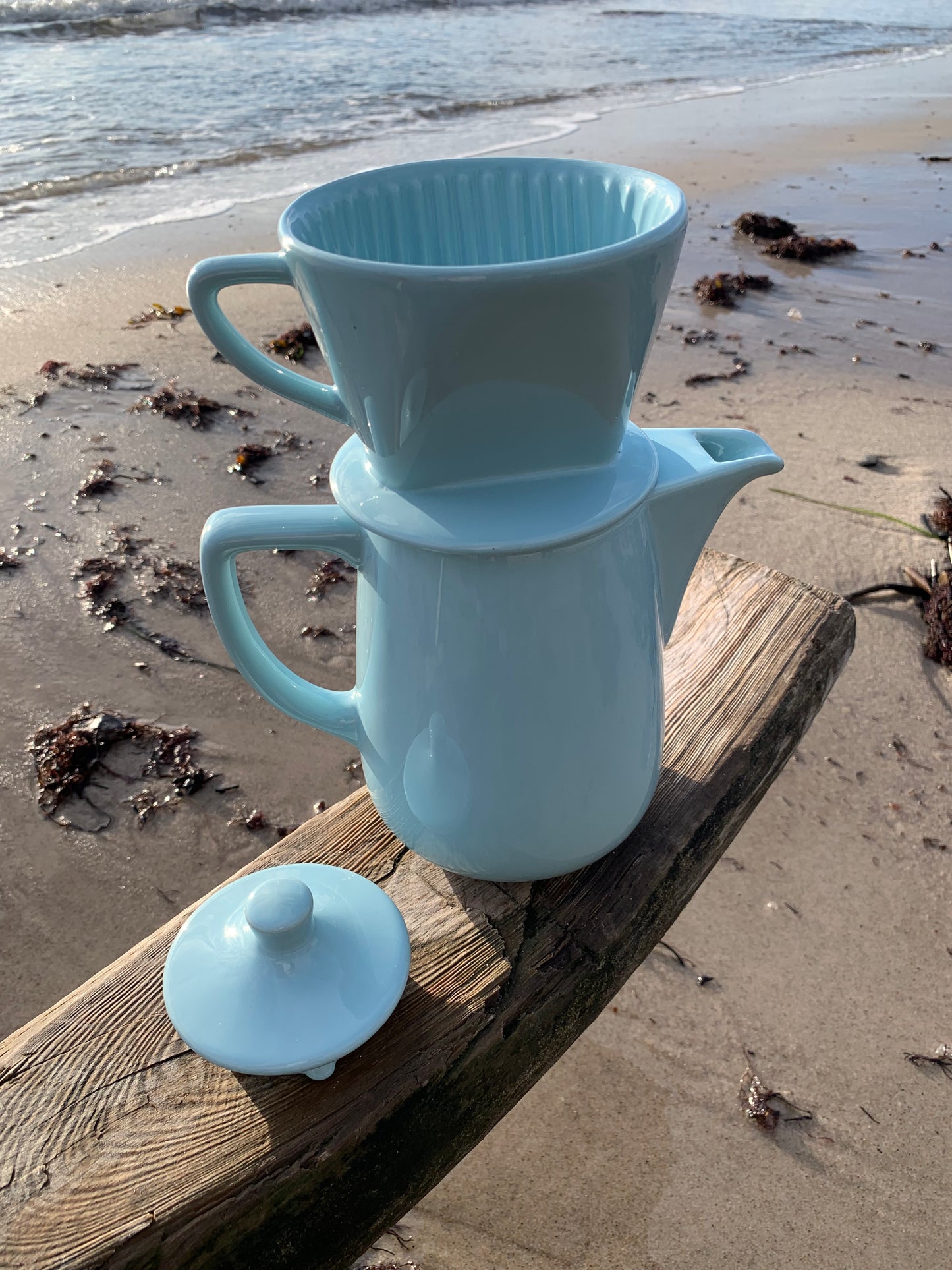 Porcelænskande med tragt