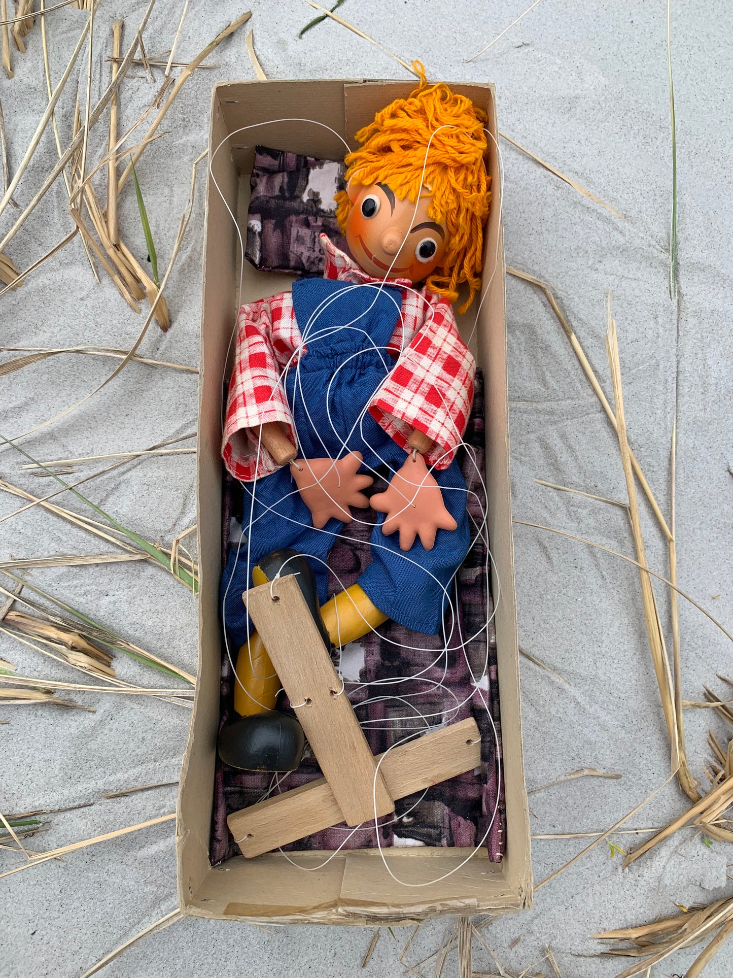Lillebror marionetdukke i original emballage