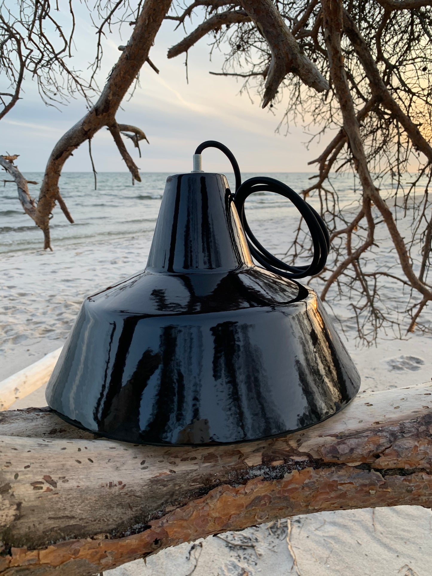 Værkstedslampe - Sort