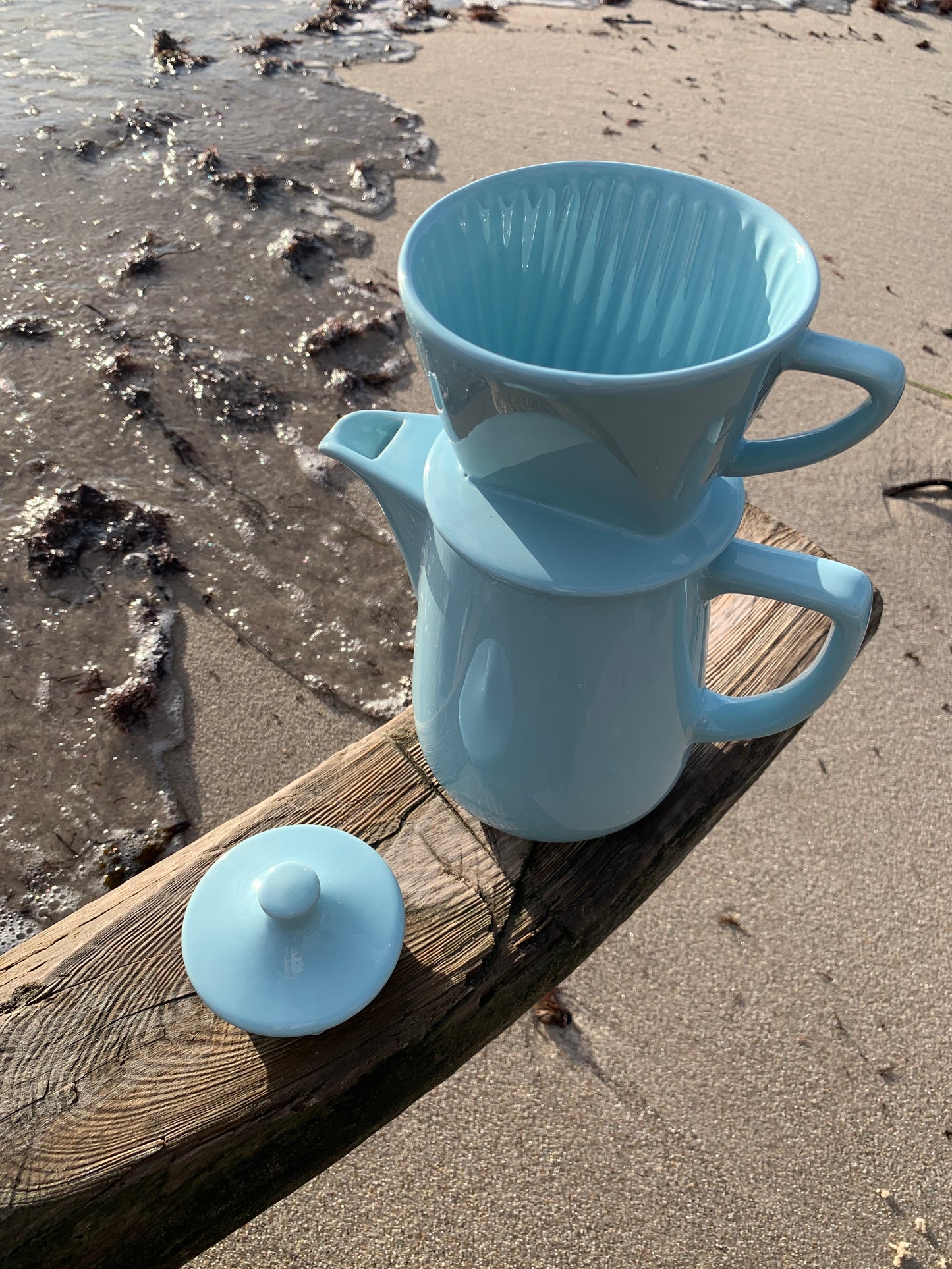 Porcelænskande med tragt