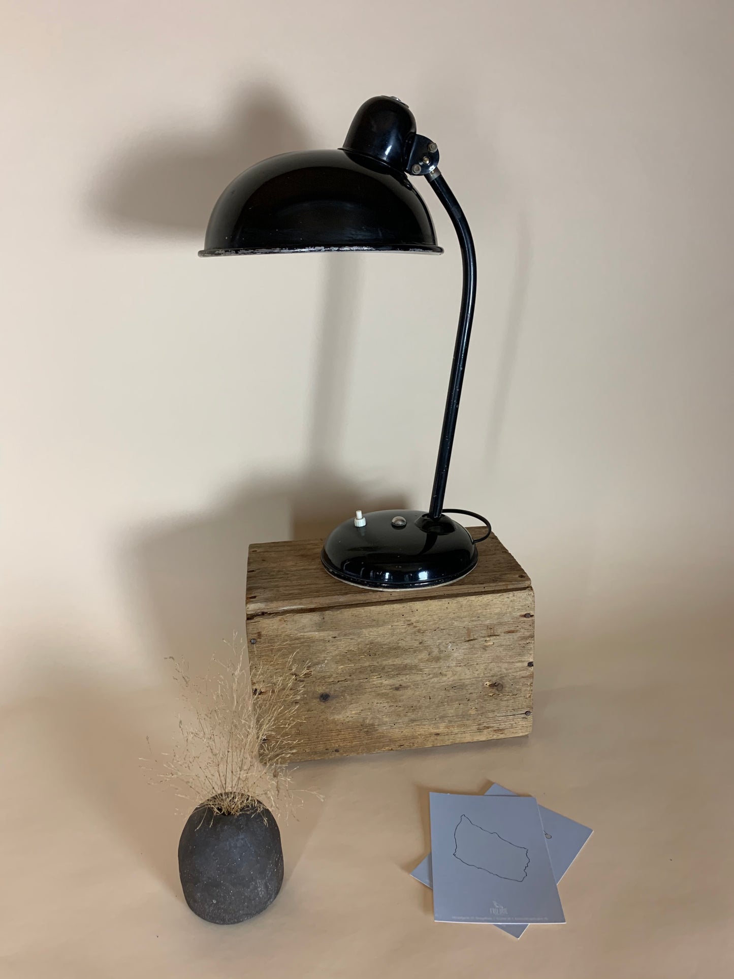 Helo bordlampe - sort