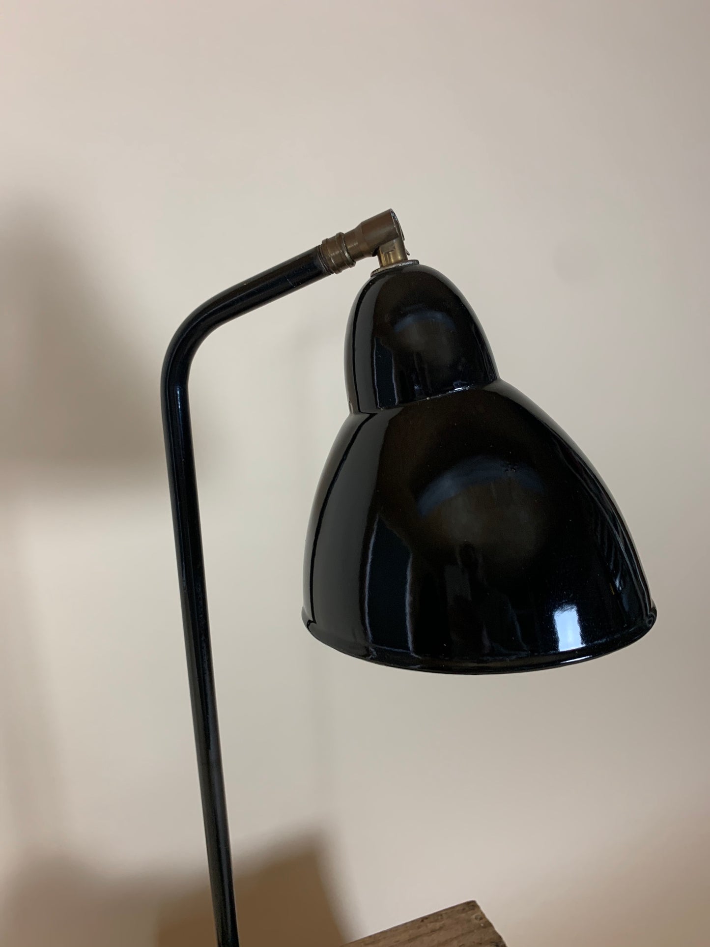 Jacobus vintage bordlampe i sort